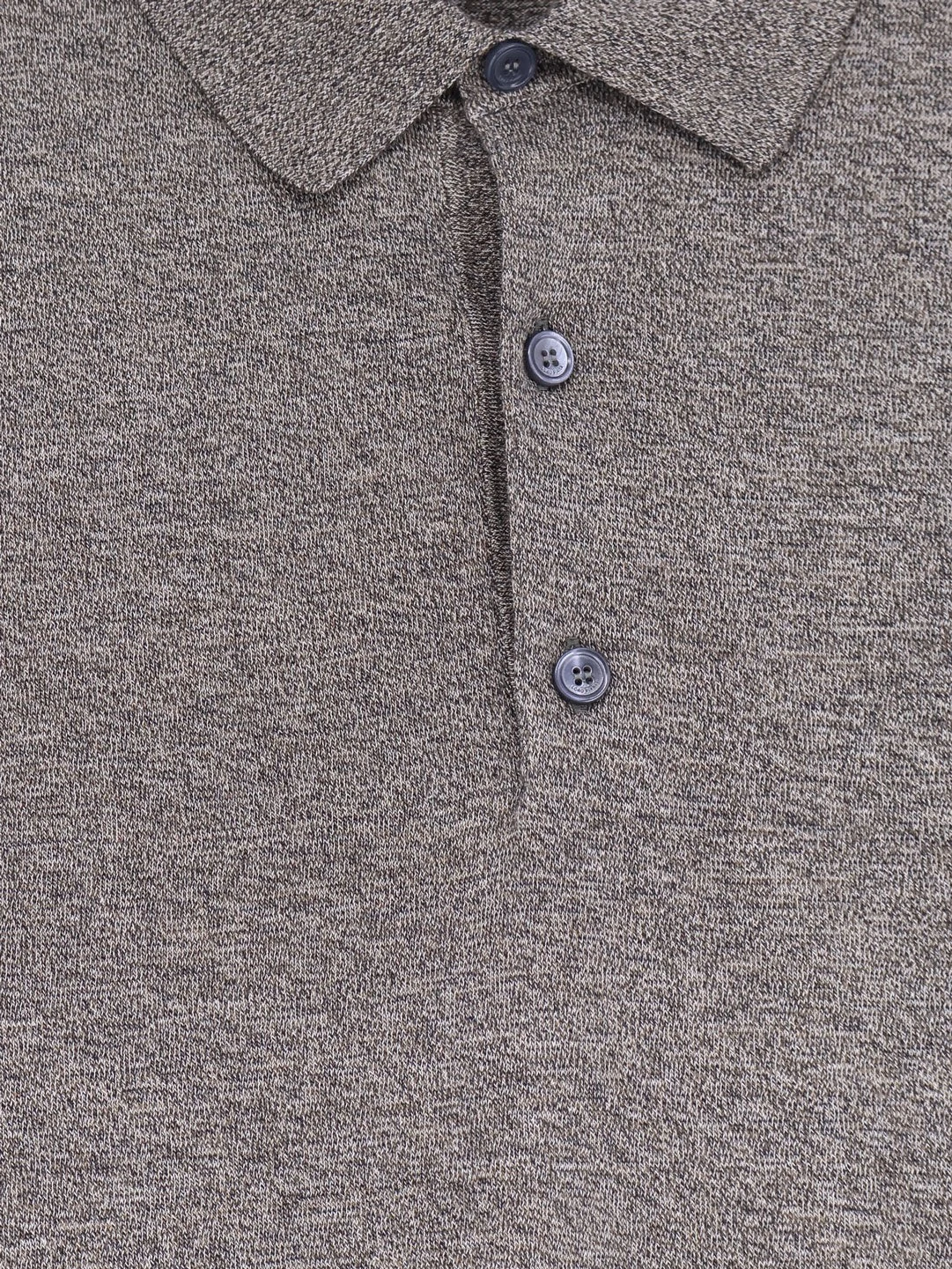 Ice Wish mélange cotton polo shirt