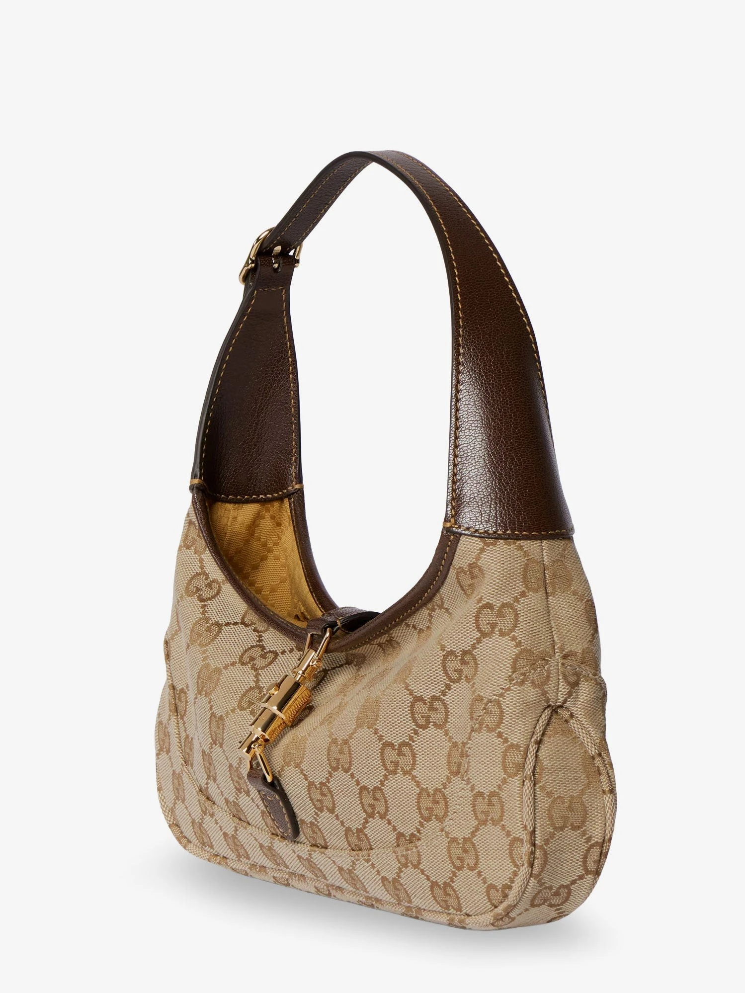 Jackie Slim GG Fabric and leather shoulder bag