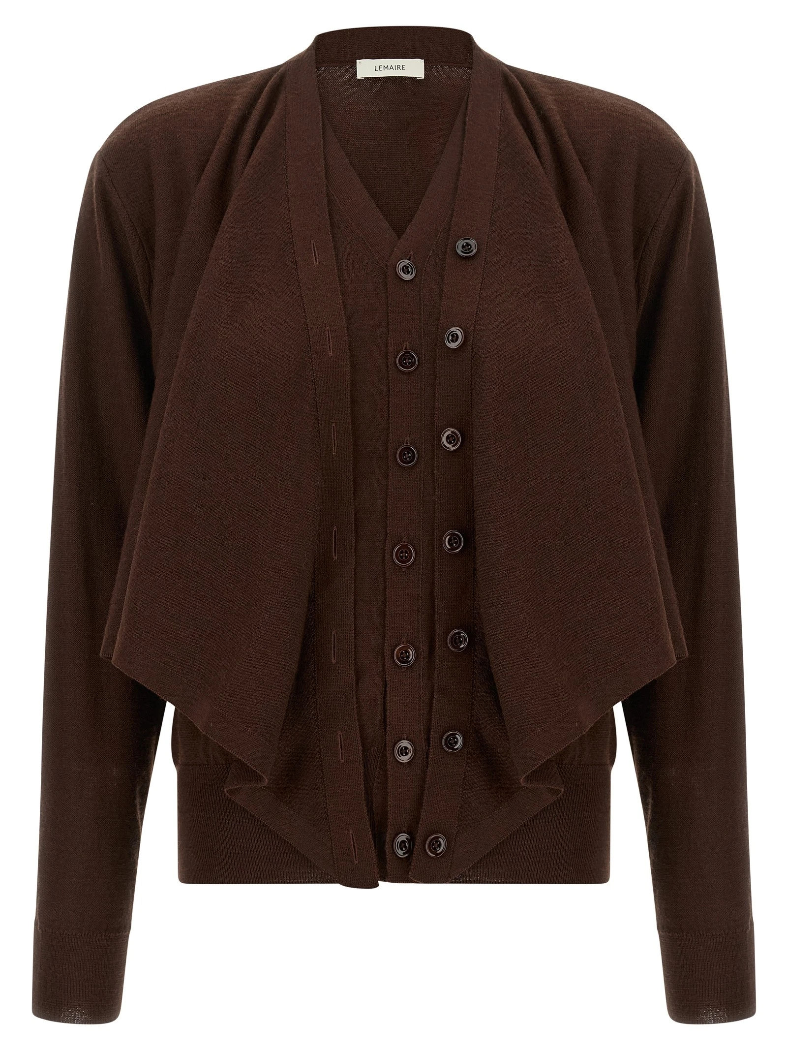 'Trompe L'Oeil' effect cardigan