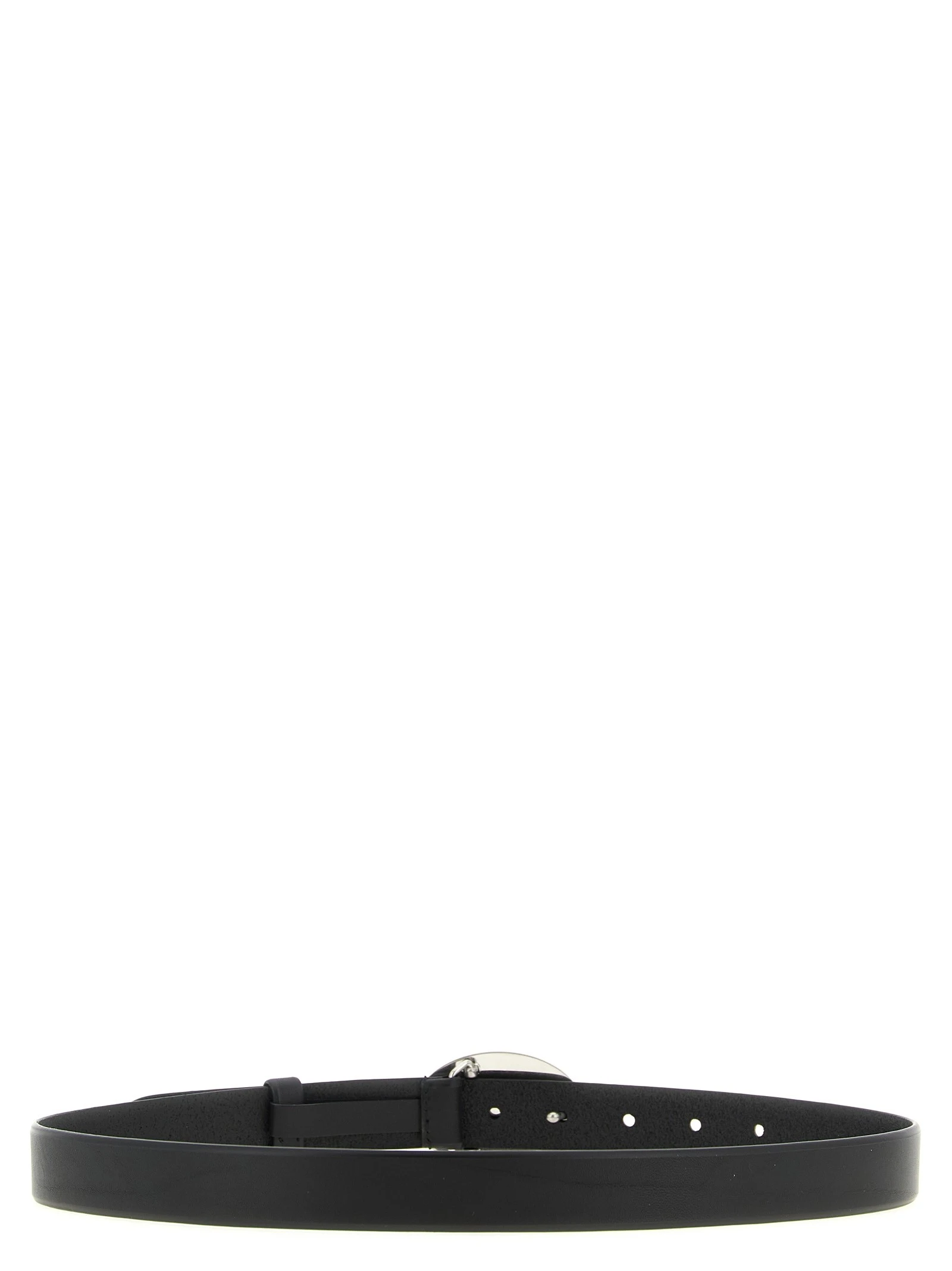 Oval buckle belt