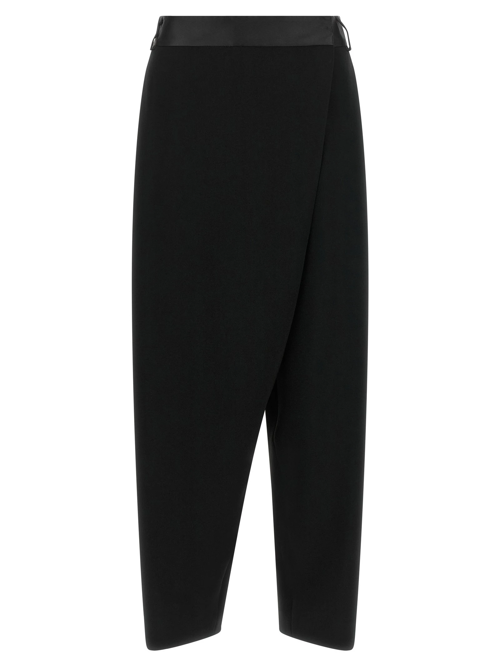 Asymmetrical panel pants