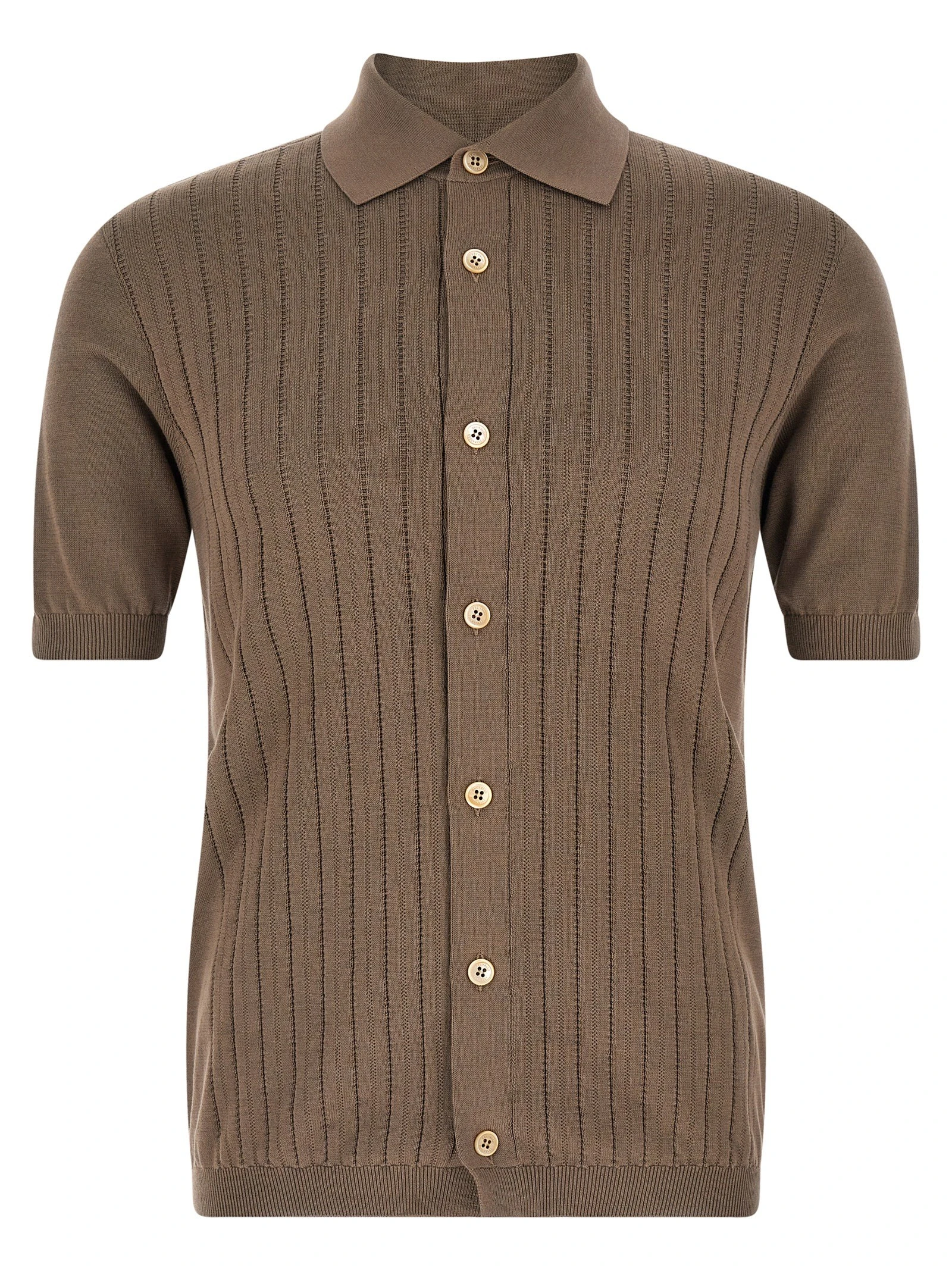Operated ribbed shirt