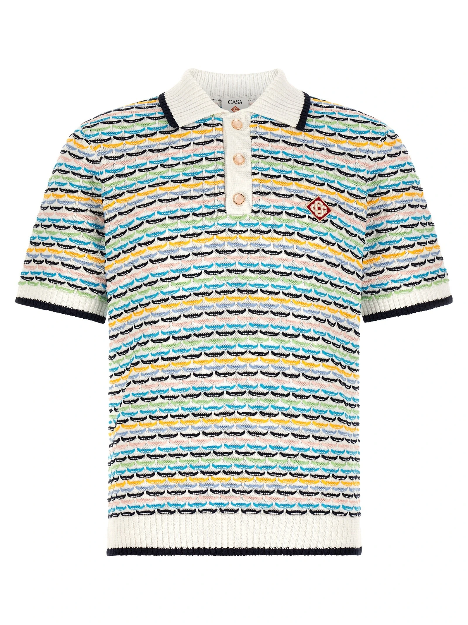 'Tuck Stitch' polo shirt