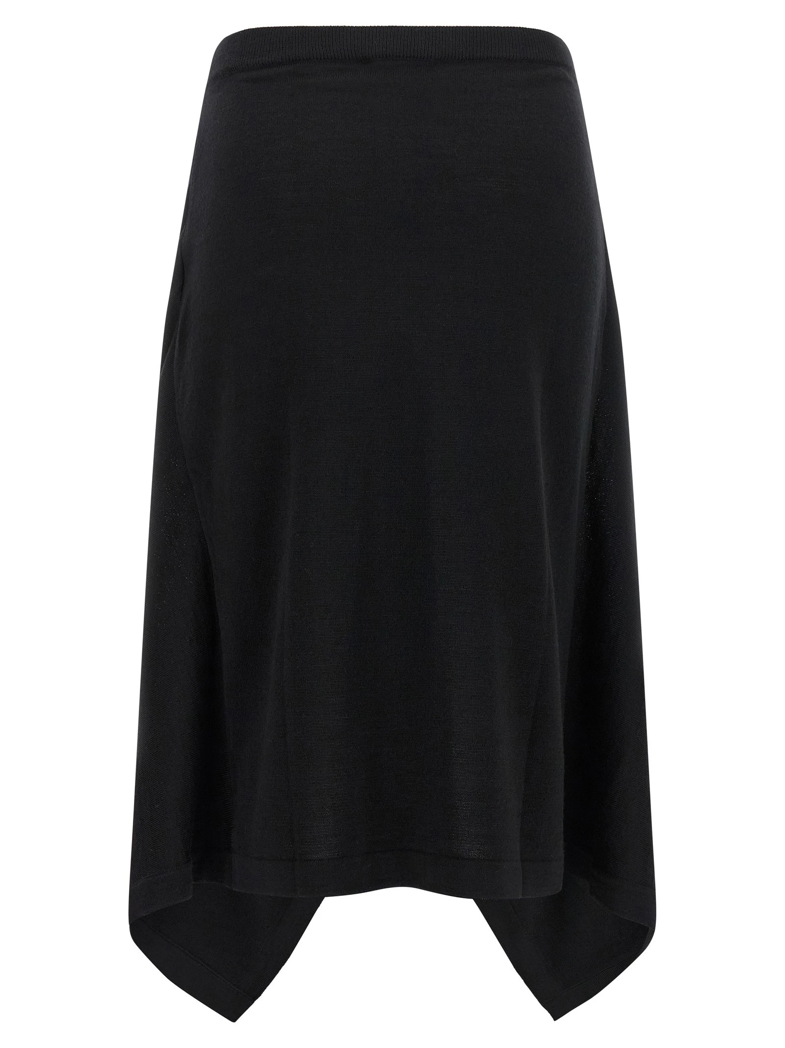 Button asymmetrical skirt