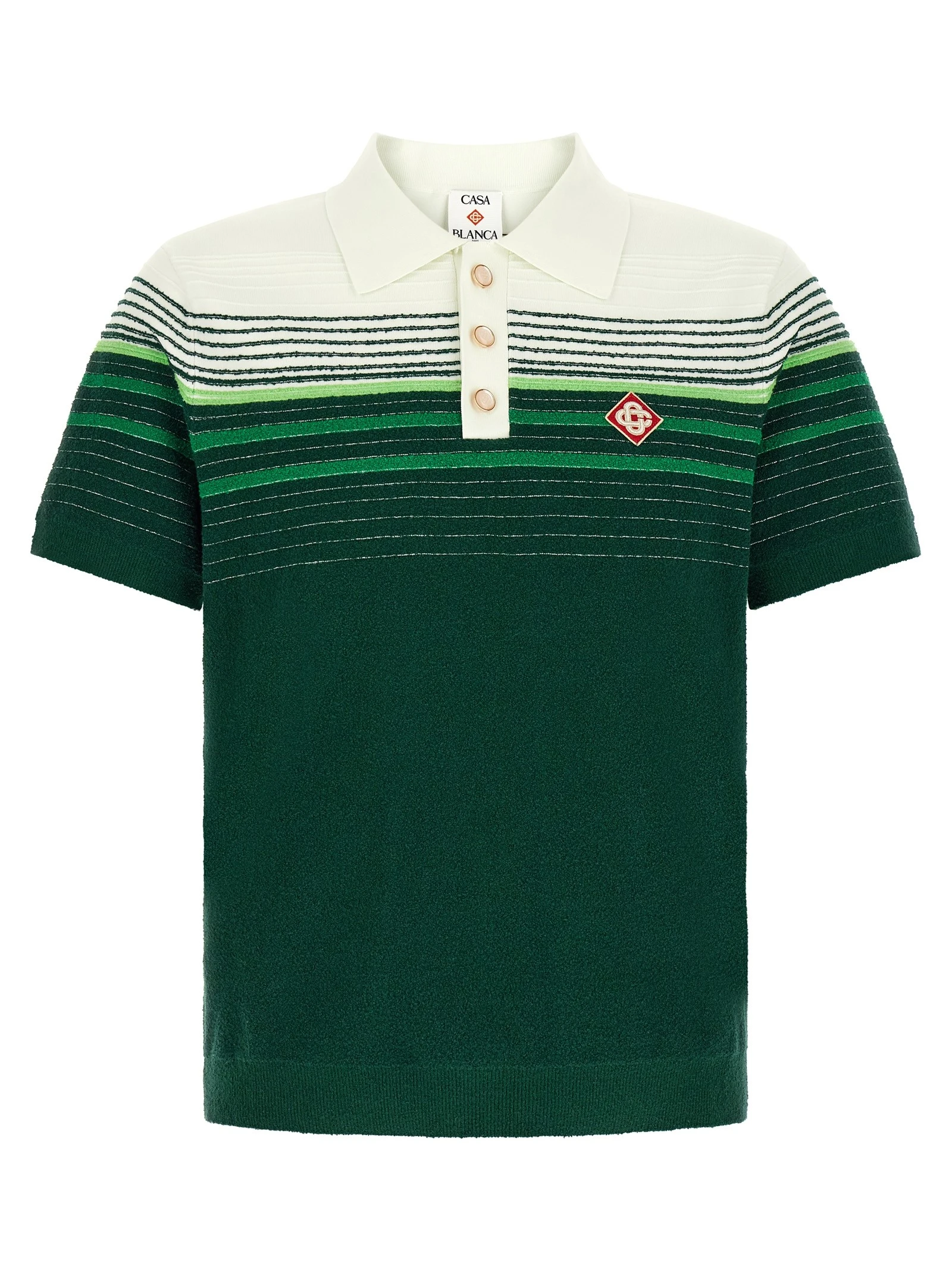 'Bouclé Stripes' polo shirt