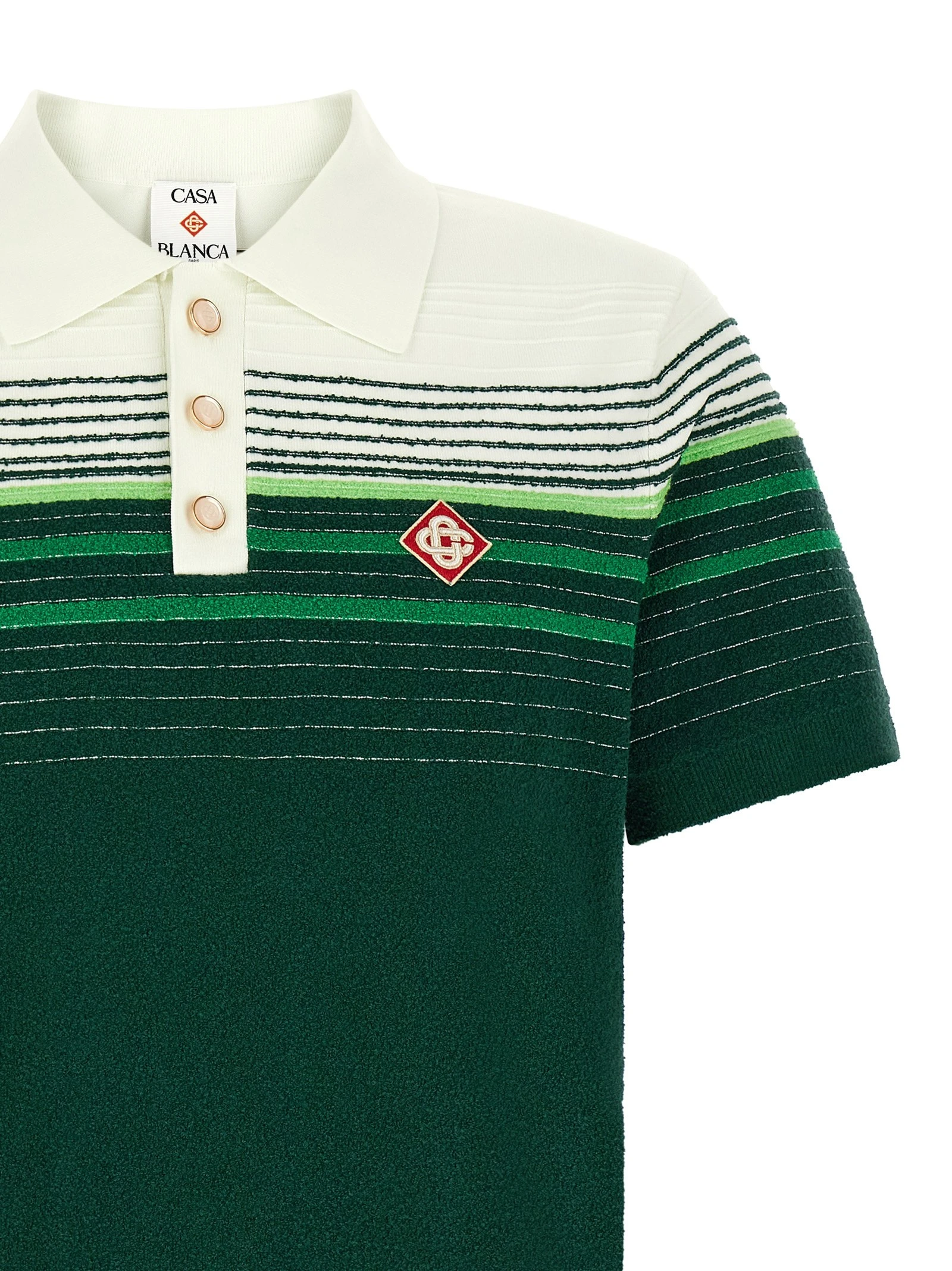 'Bouclé Stripes' polo shirt