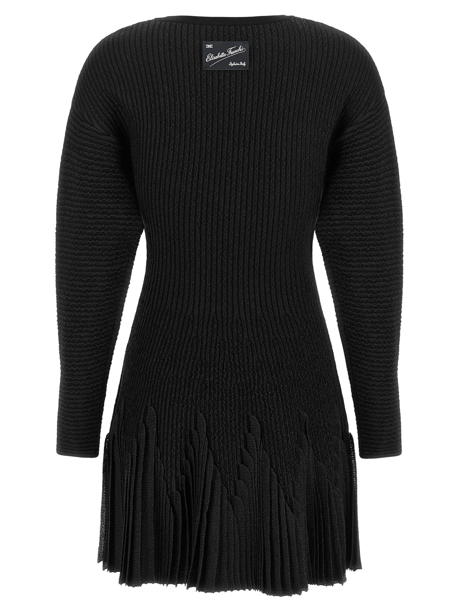 Knitted pleated dress
