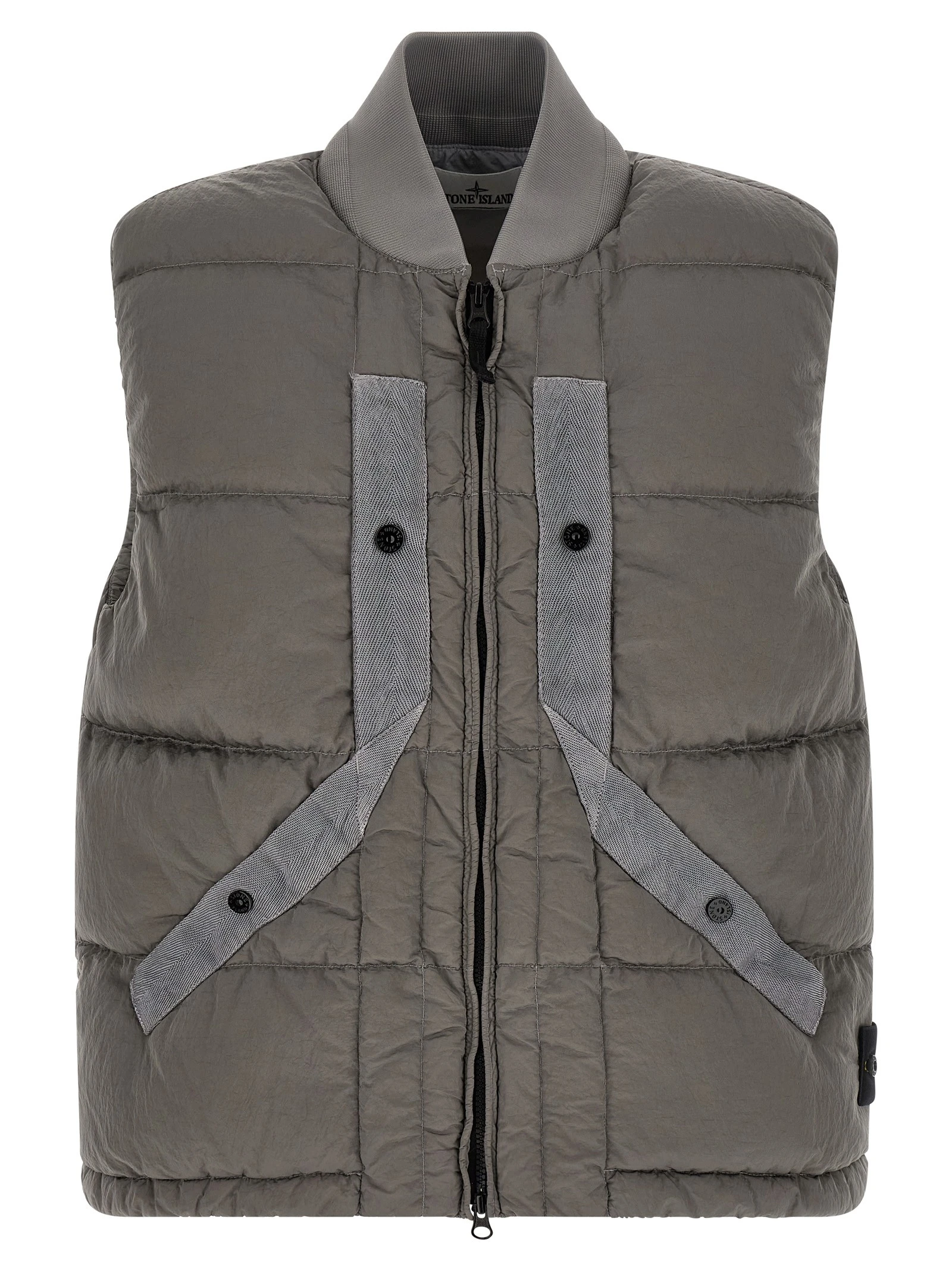 Crinkled effect vest