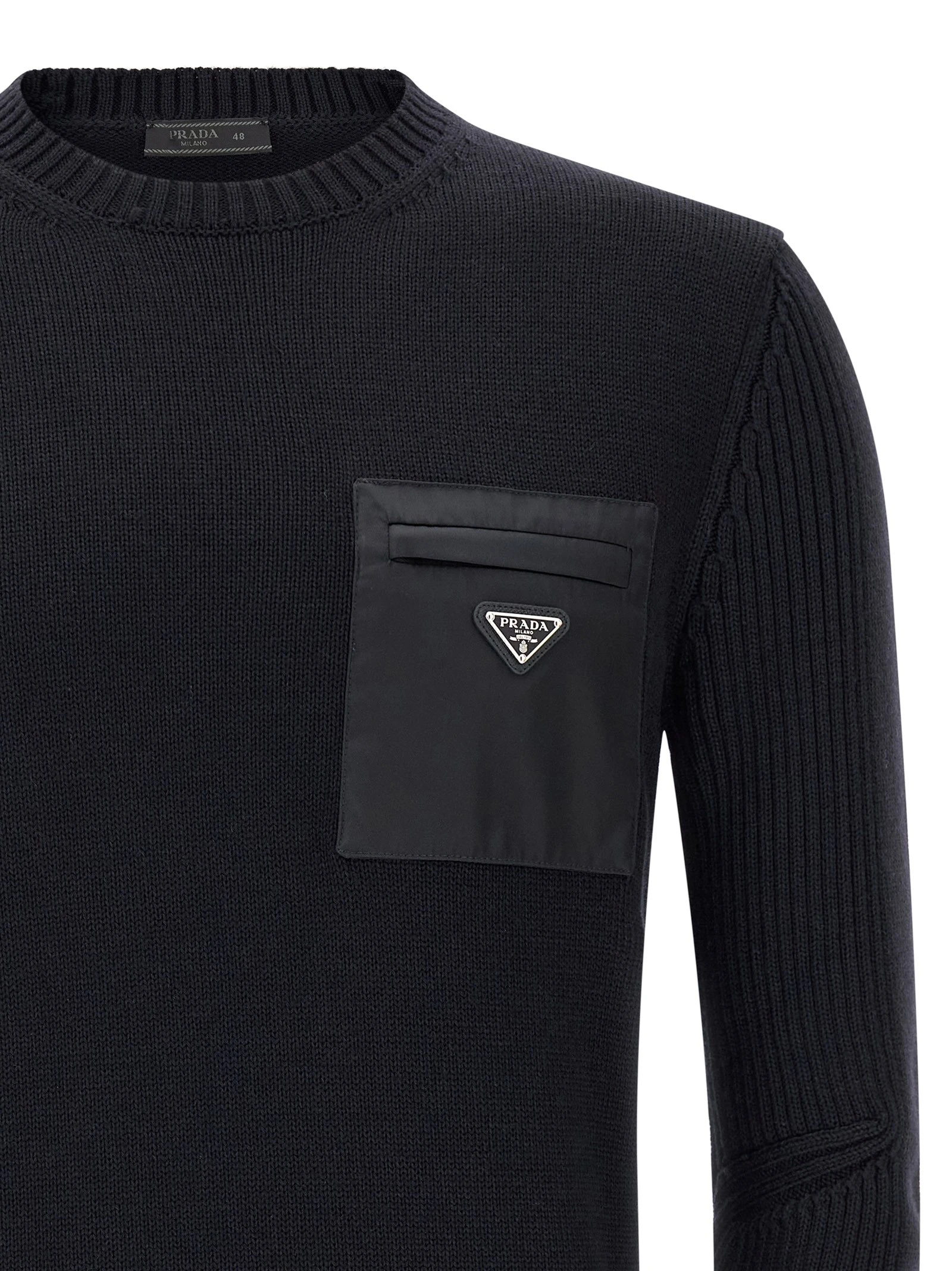 'Re-Nylon' Pocket Sweater