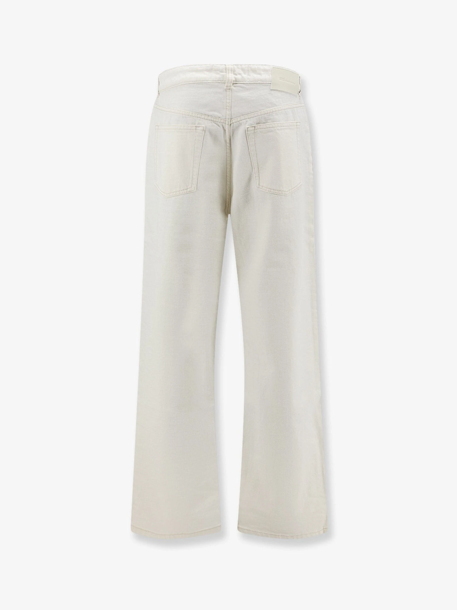 White denim trousers