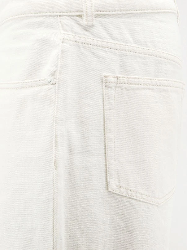 White denim trousers