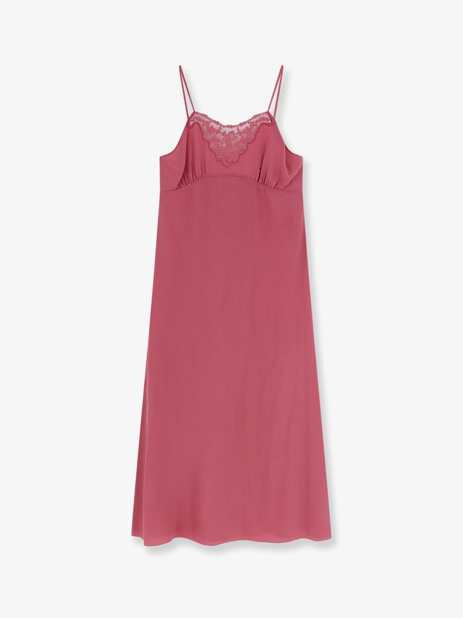 Silk long slipdress