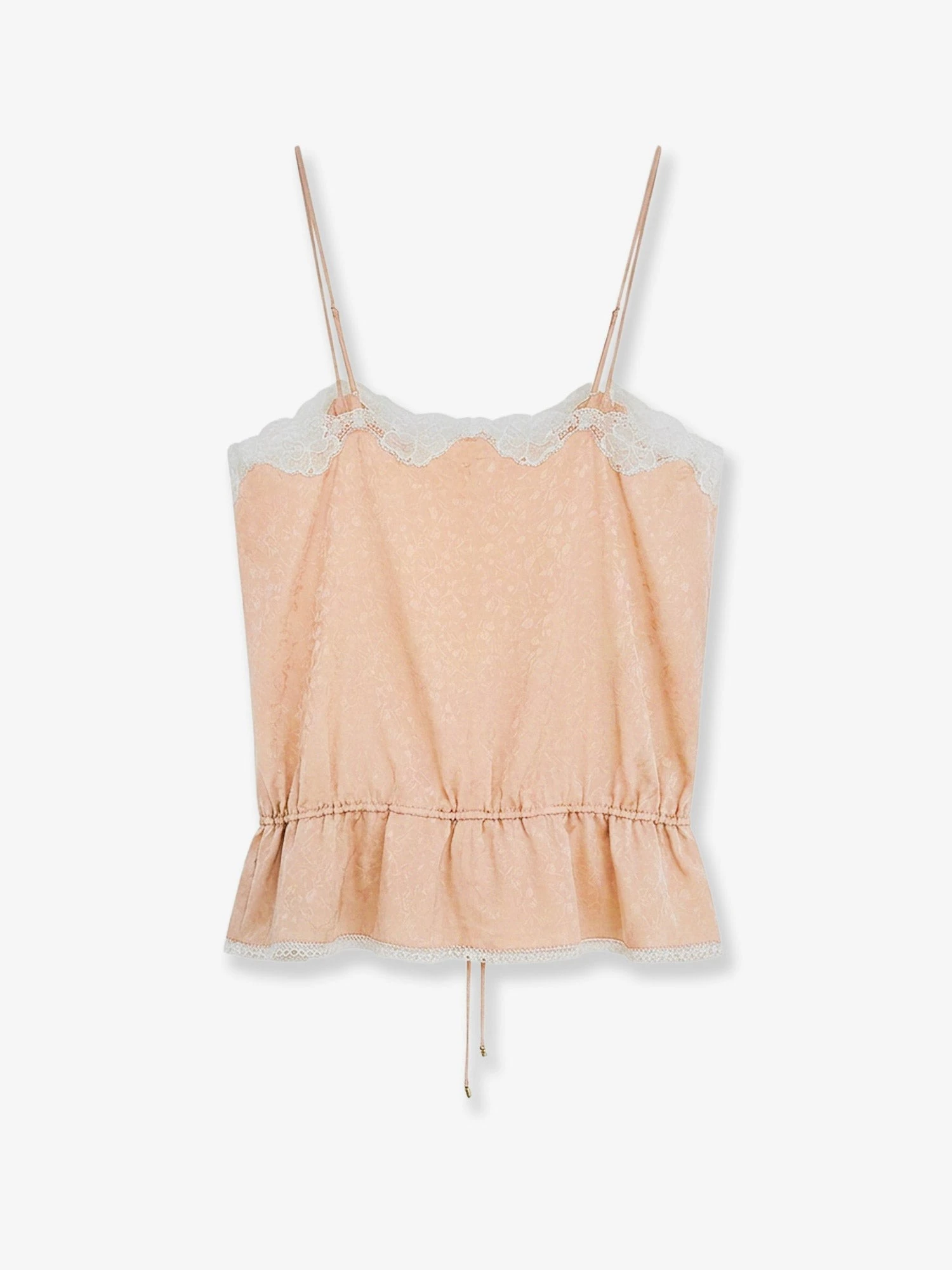 Printed silk top