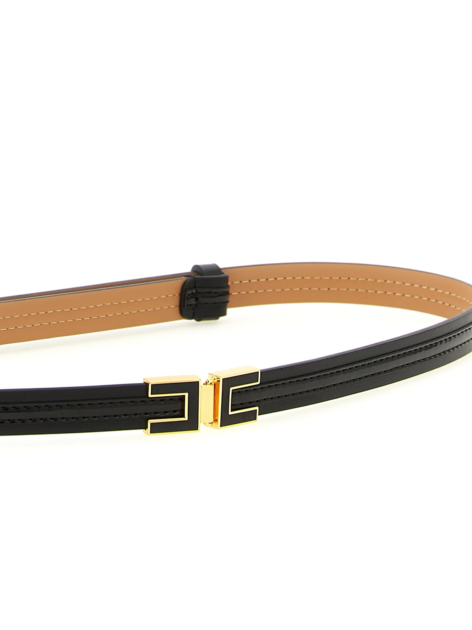 Logo buckle belt