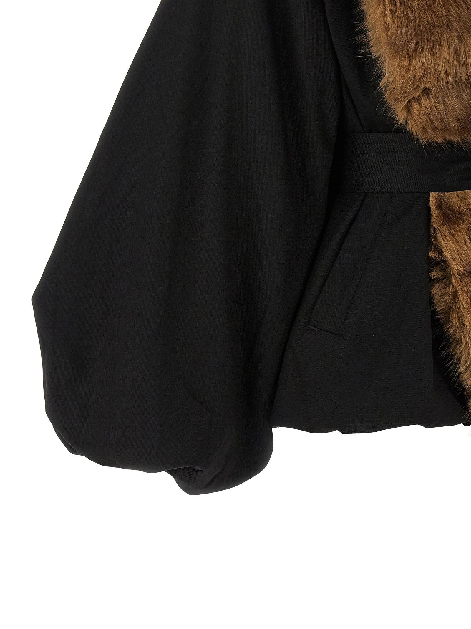 'Faux Fur Collar' jacket