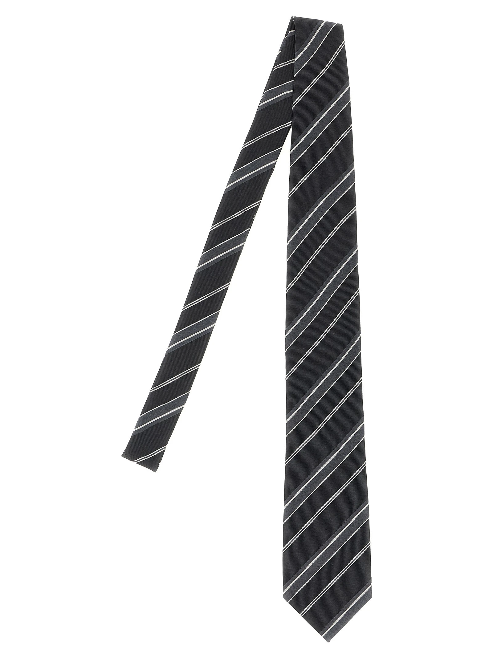 Diagonal striped tie