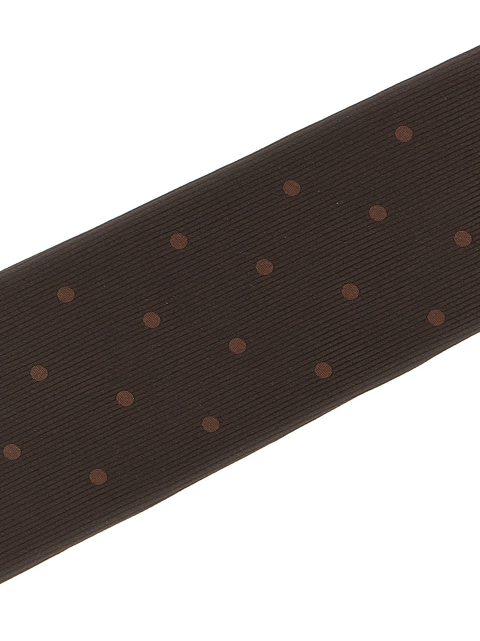 Polka dot silk tie