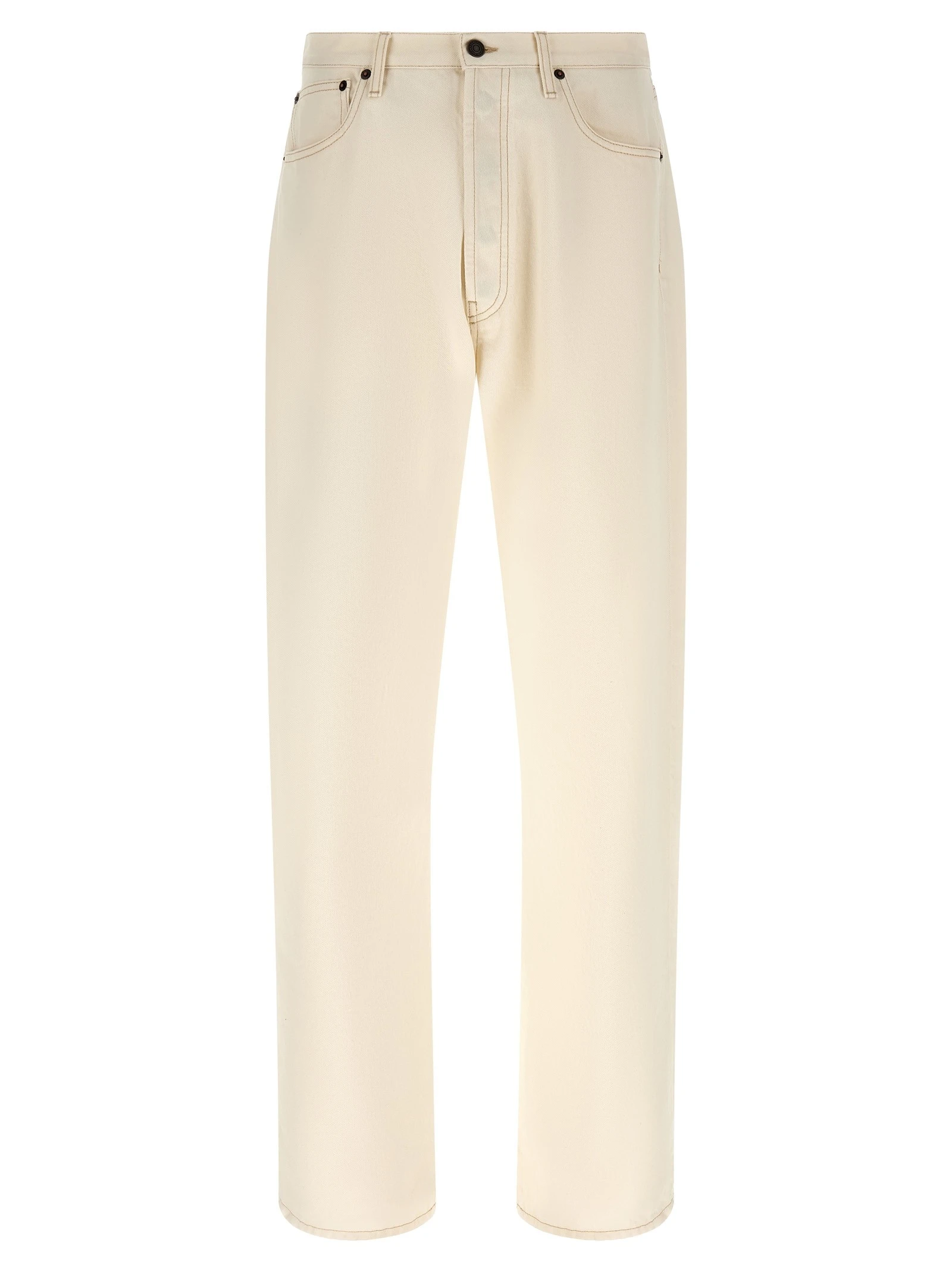 Contrast stitching jeans