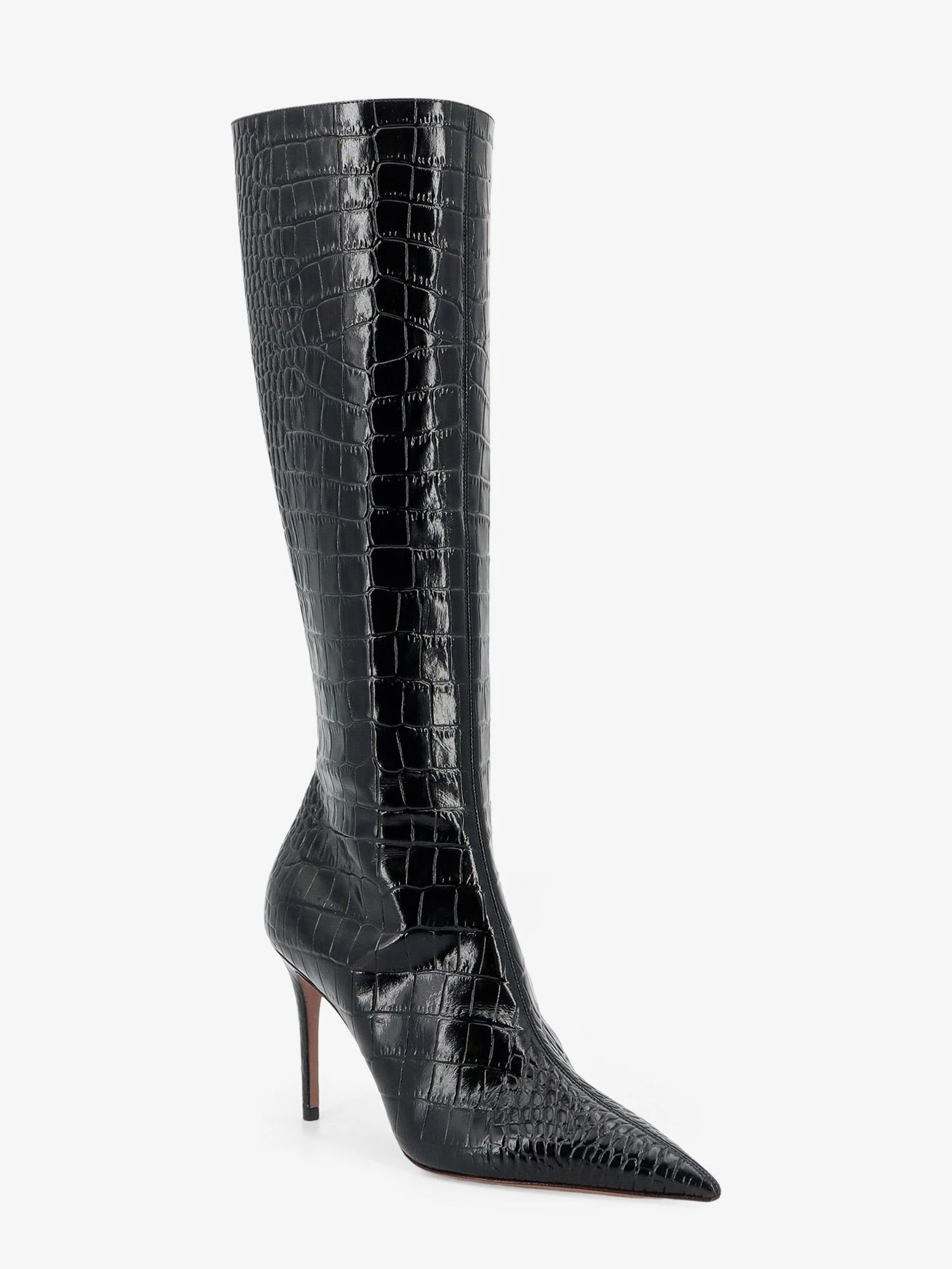 Vera 85 croco effect leather boots