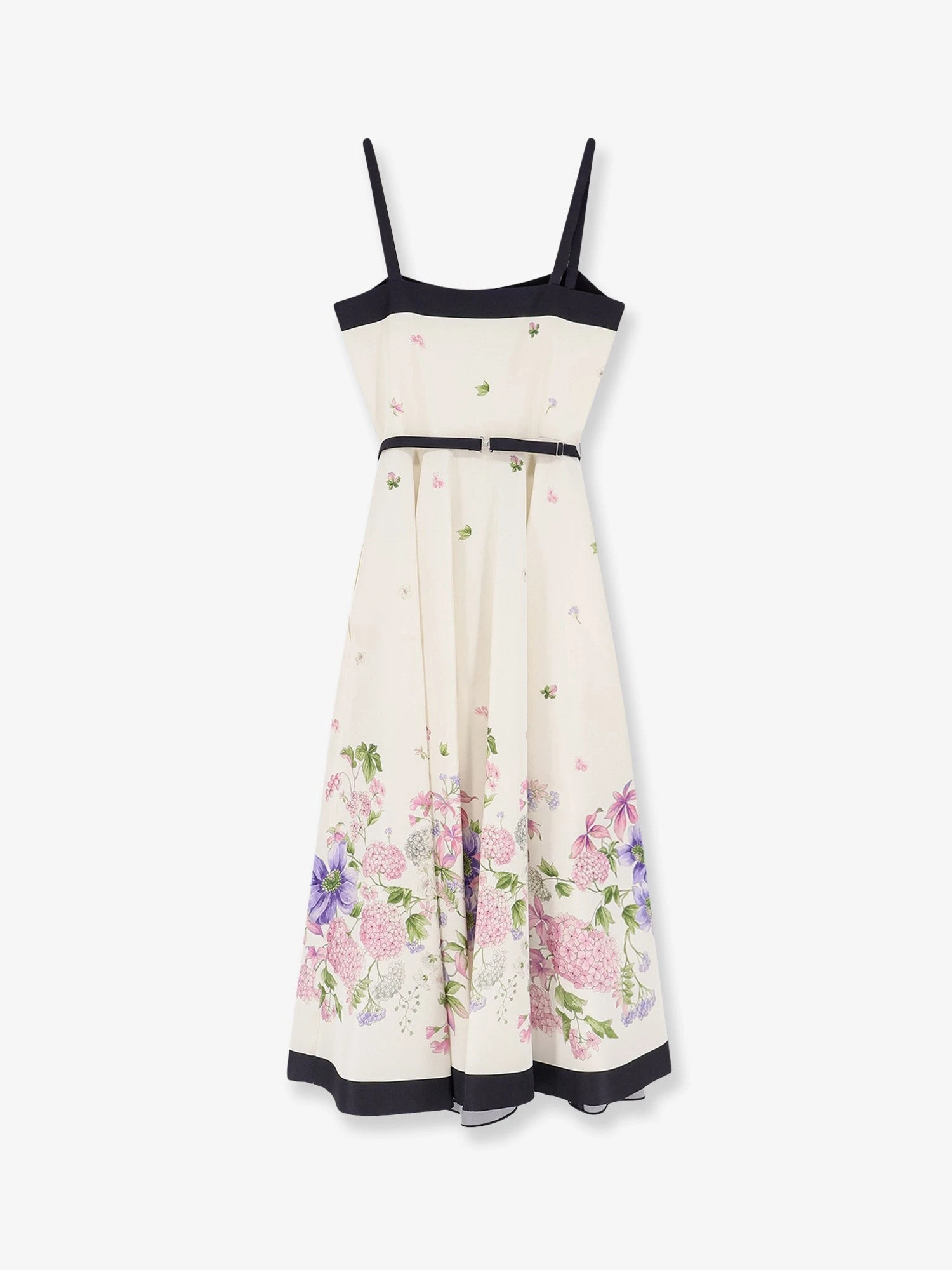 Silk dress with multicolor print