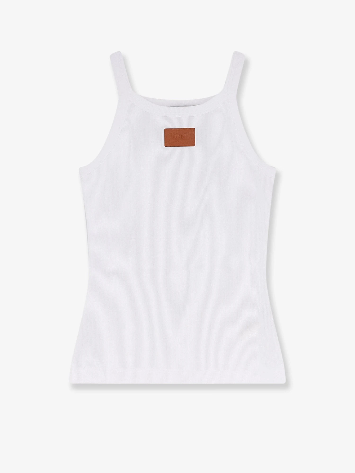 Ribbed cotton tank top