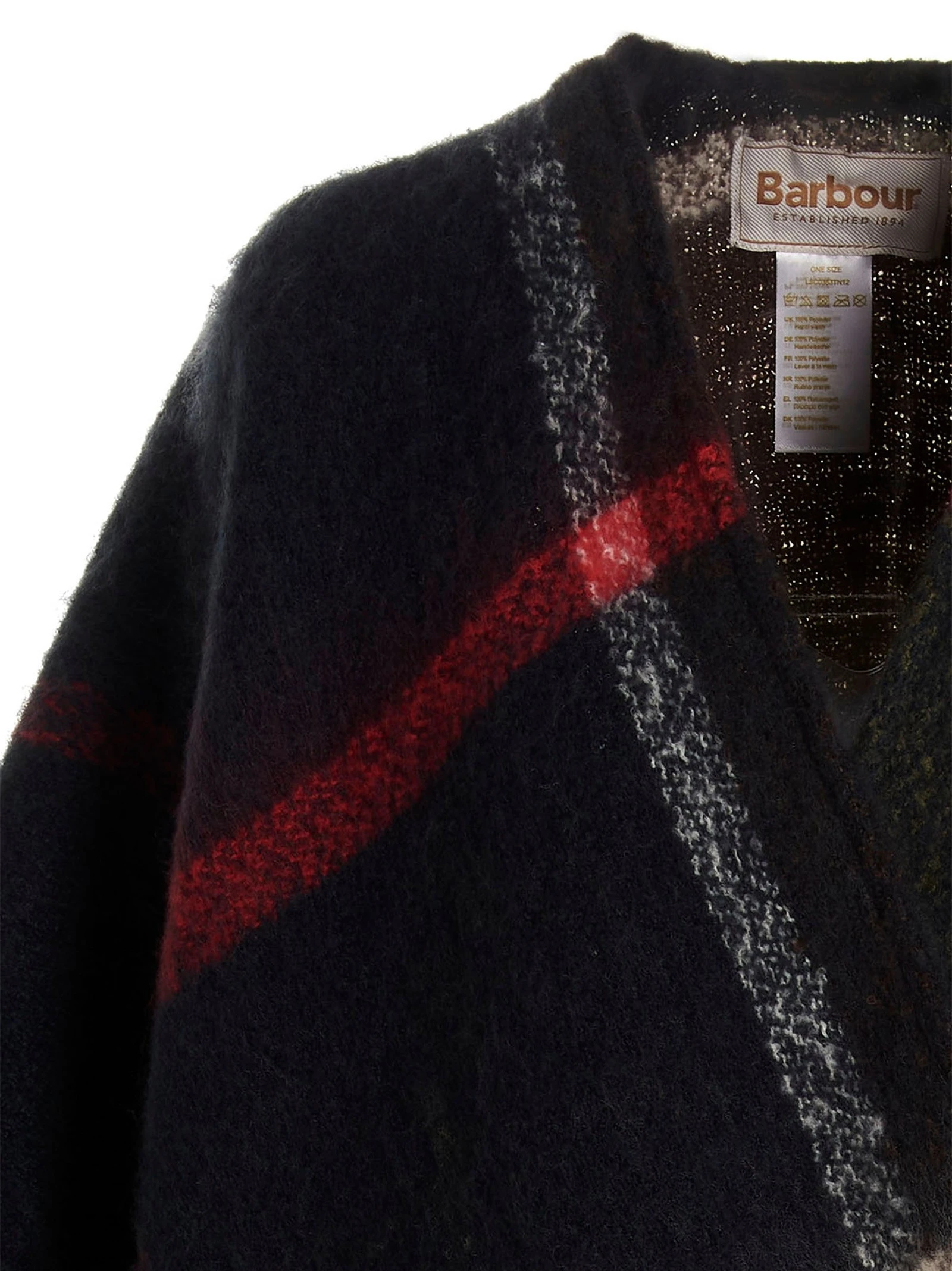 'Isla Boucle Serape' cape