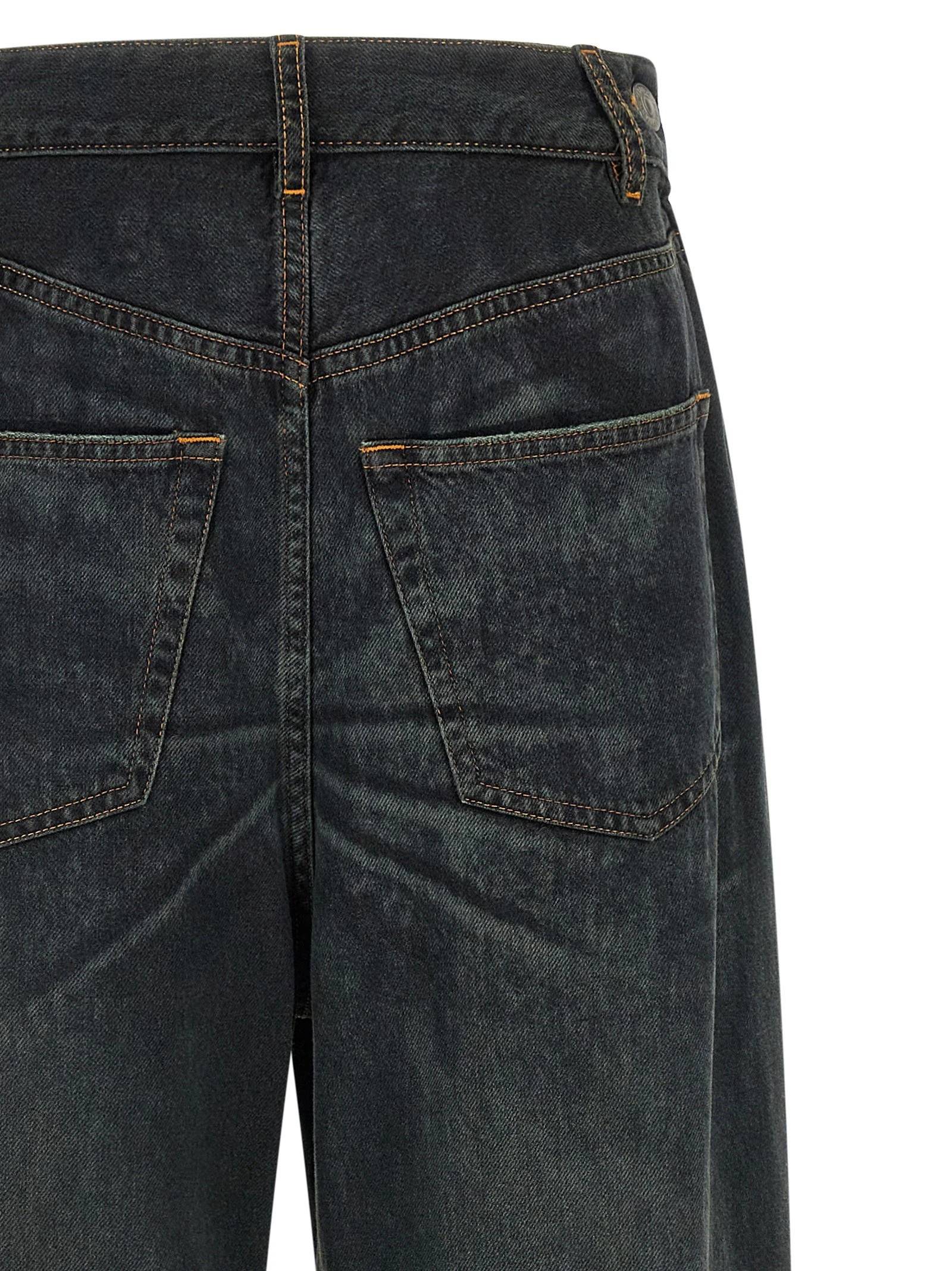 Asymmetrical structure jeans