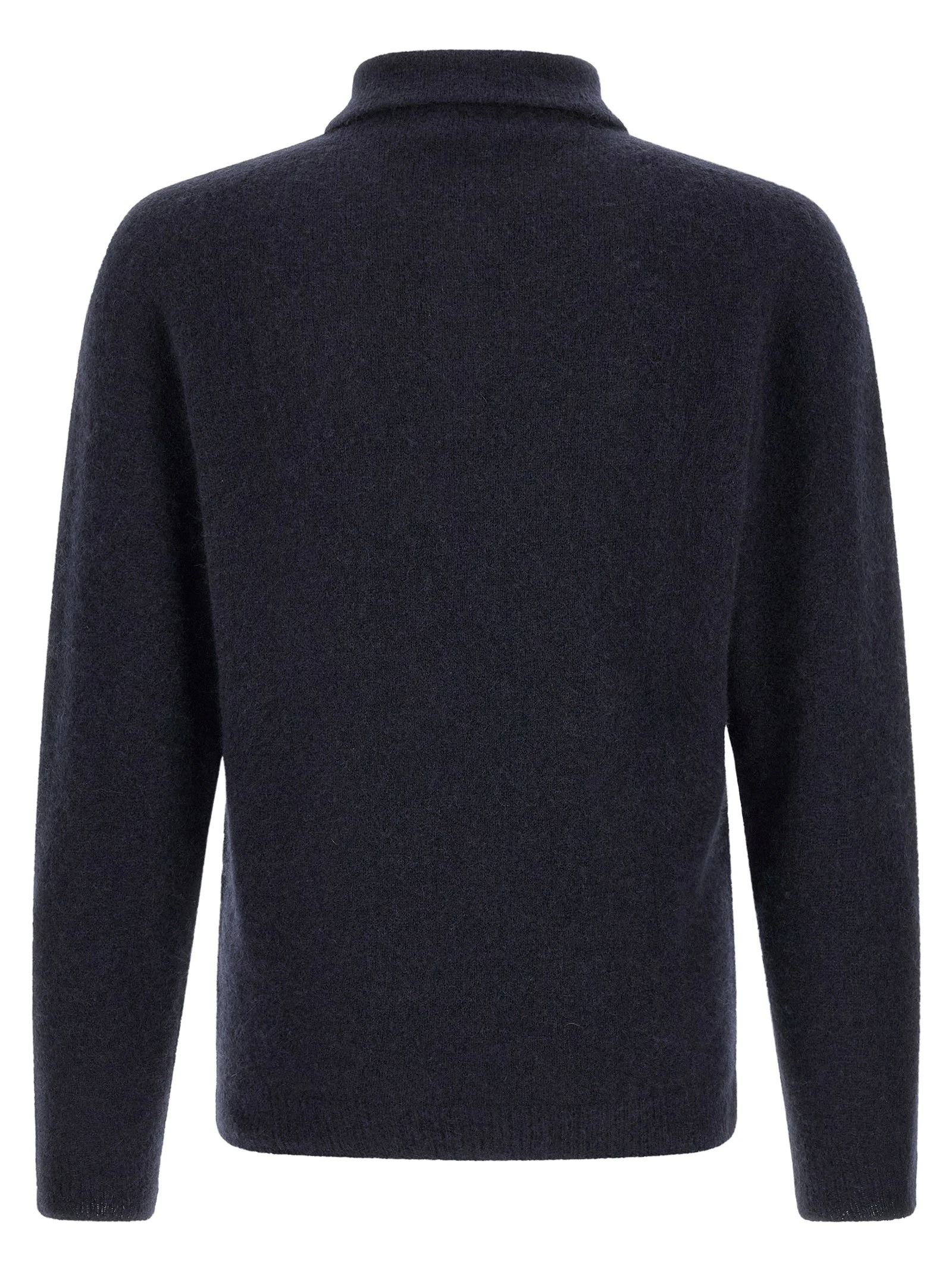 Cashmere and silk polo shirt