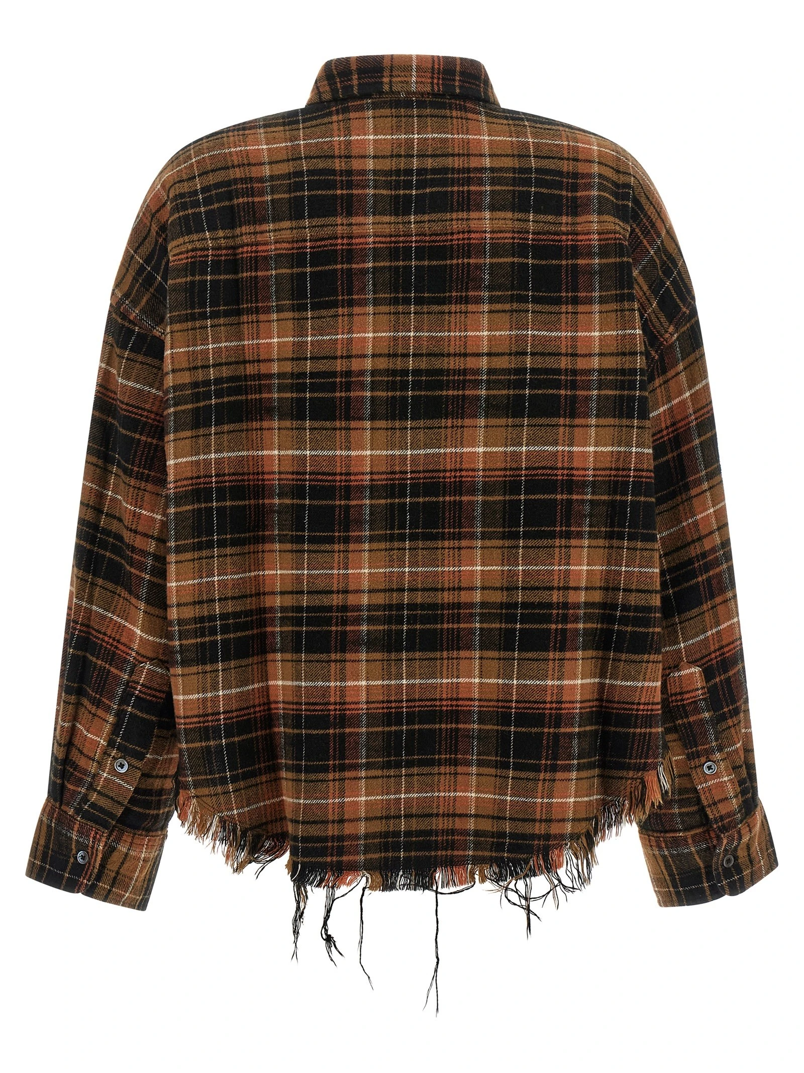 Raw cut cropped shirt