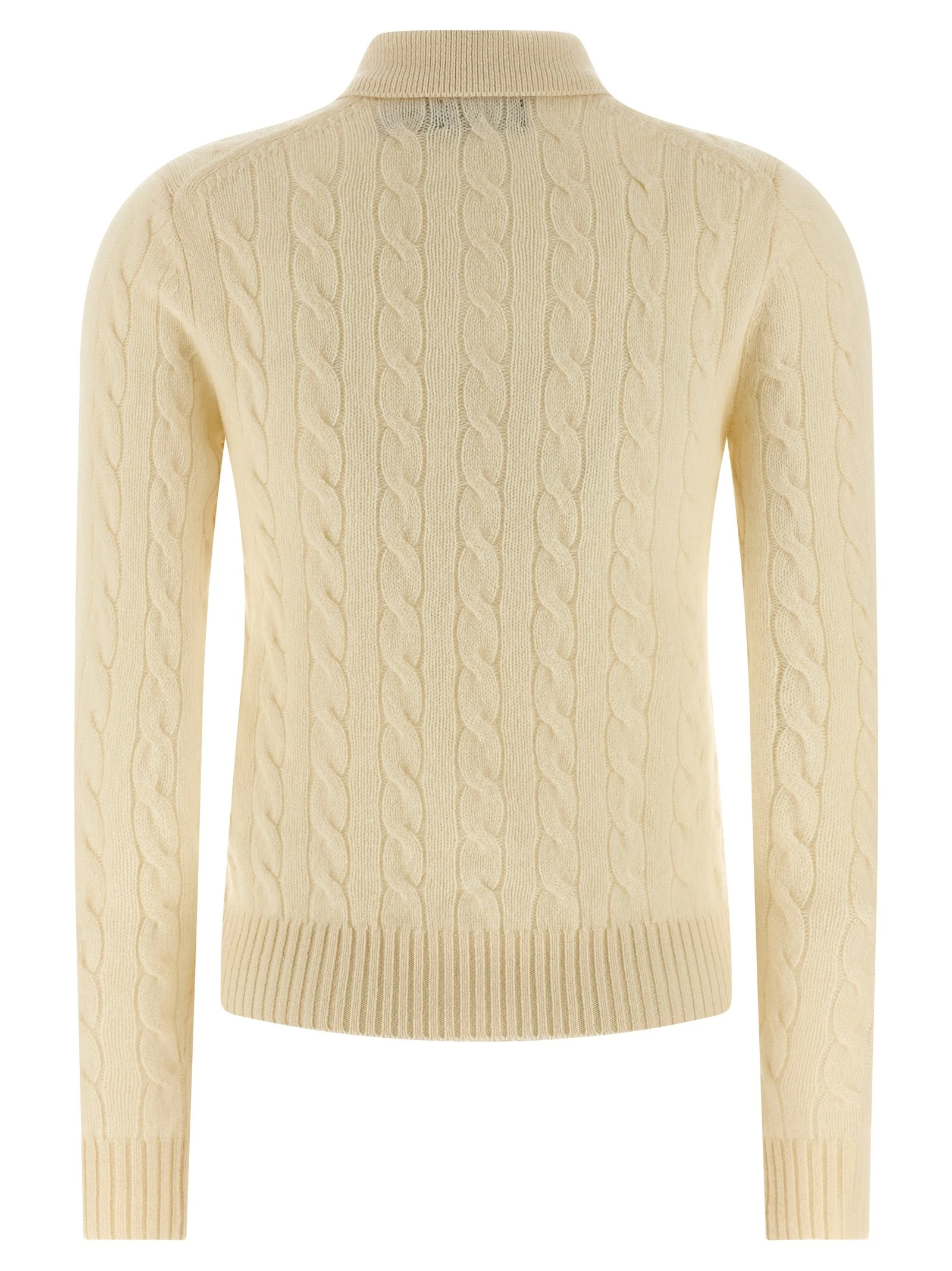 Braided polo shirt