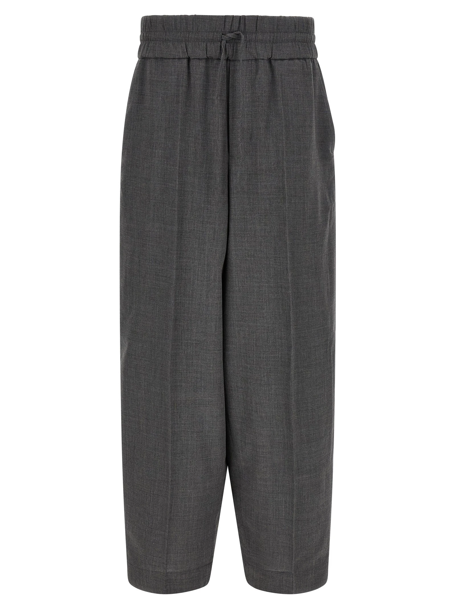 Mélange wool pants