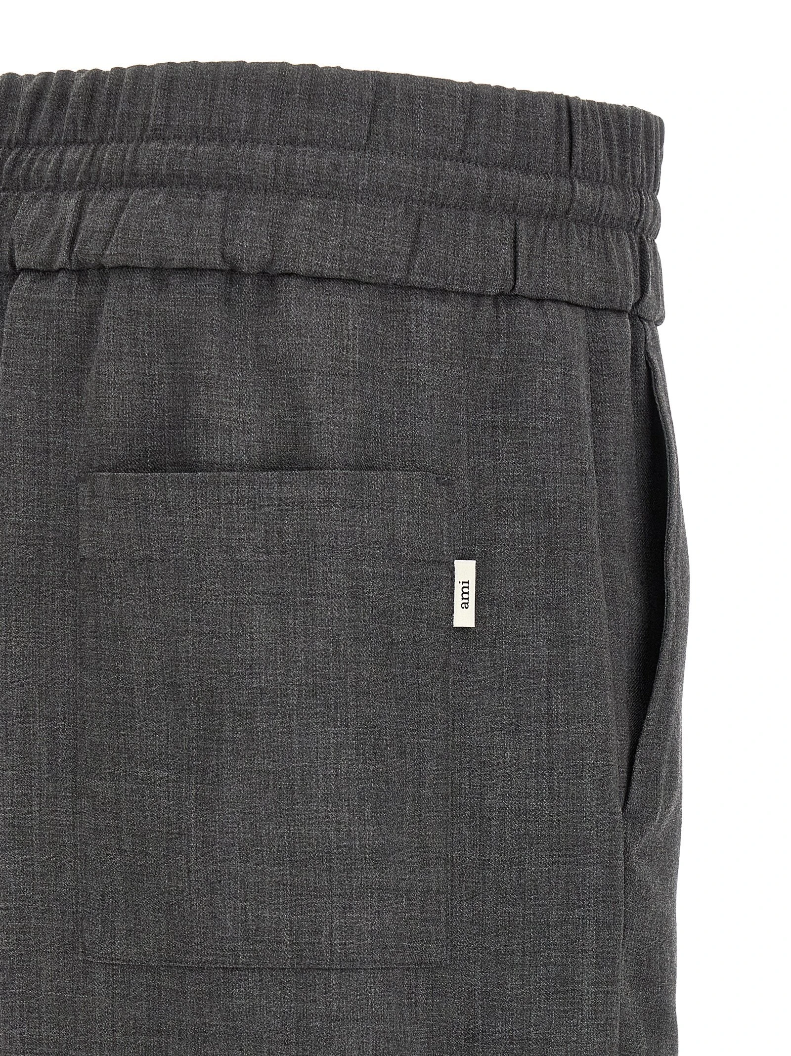 Mélange wool pants