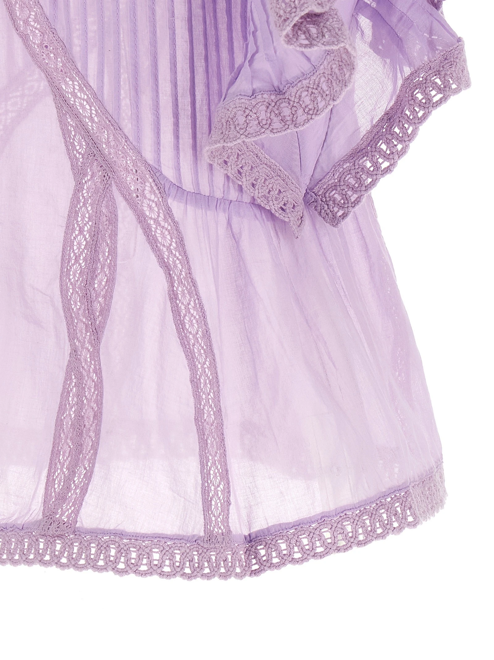 Openwork detail blouse