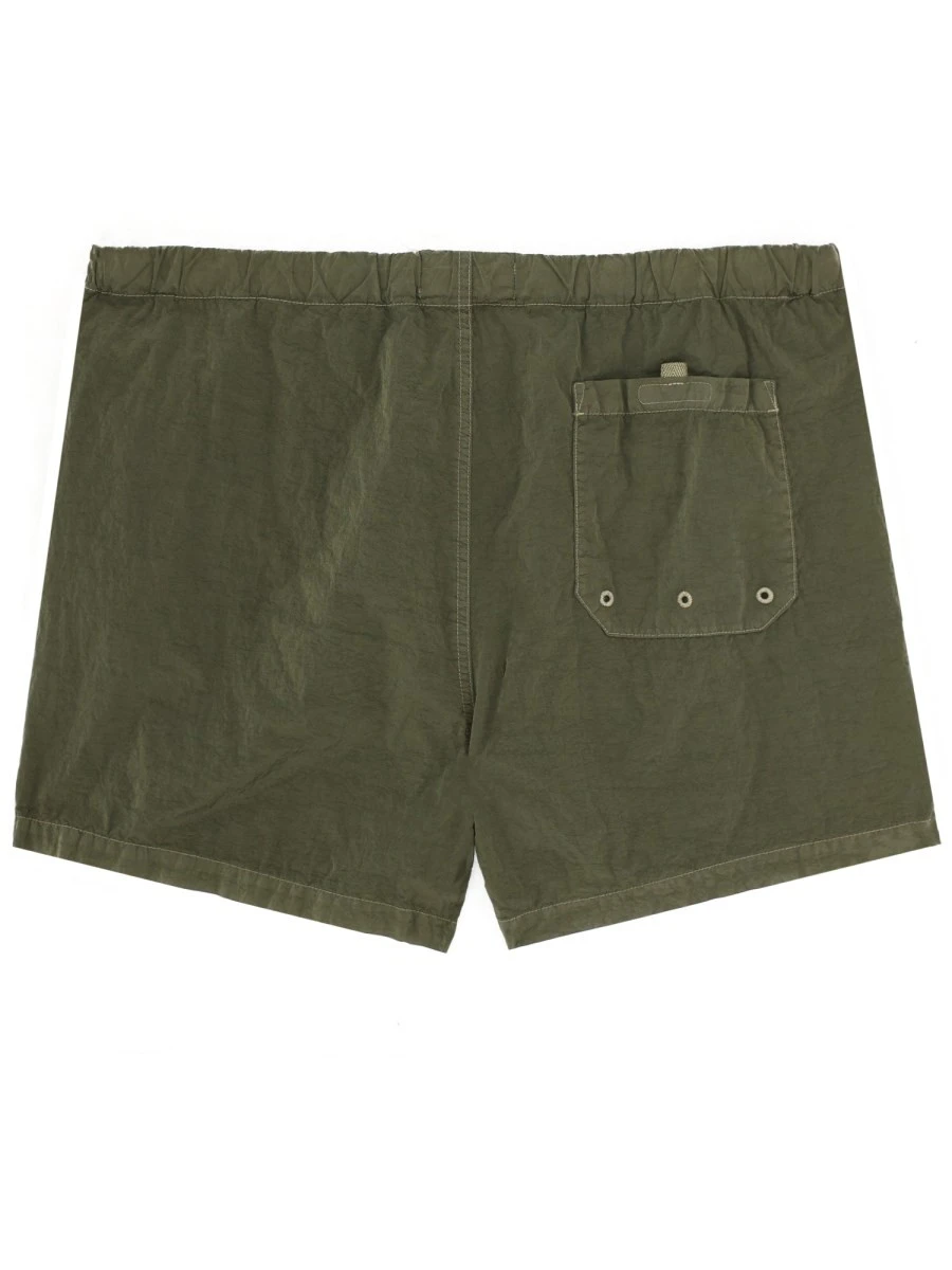 SWIMSUIT WITH LOGO PATCH