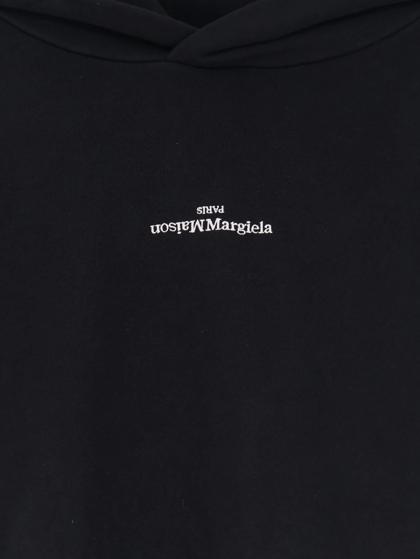 Cotton sweatshirt with front embroidered logo