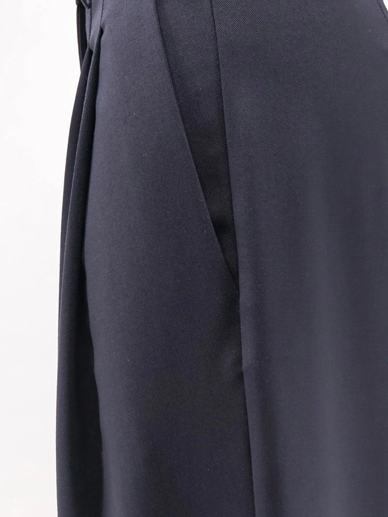 Wool blend trousers with pinces