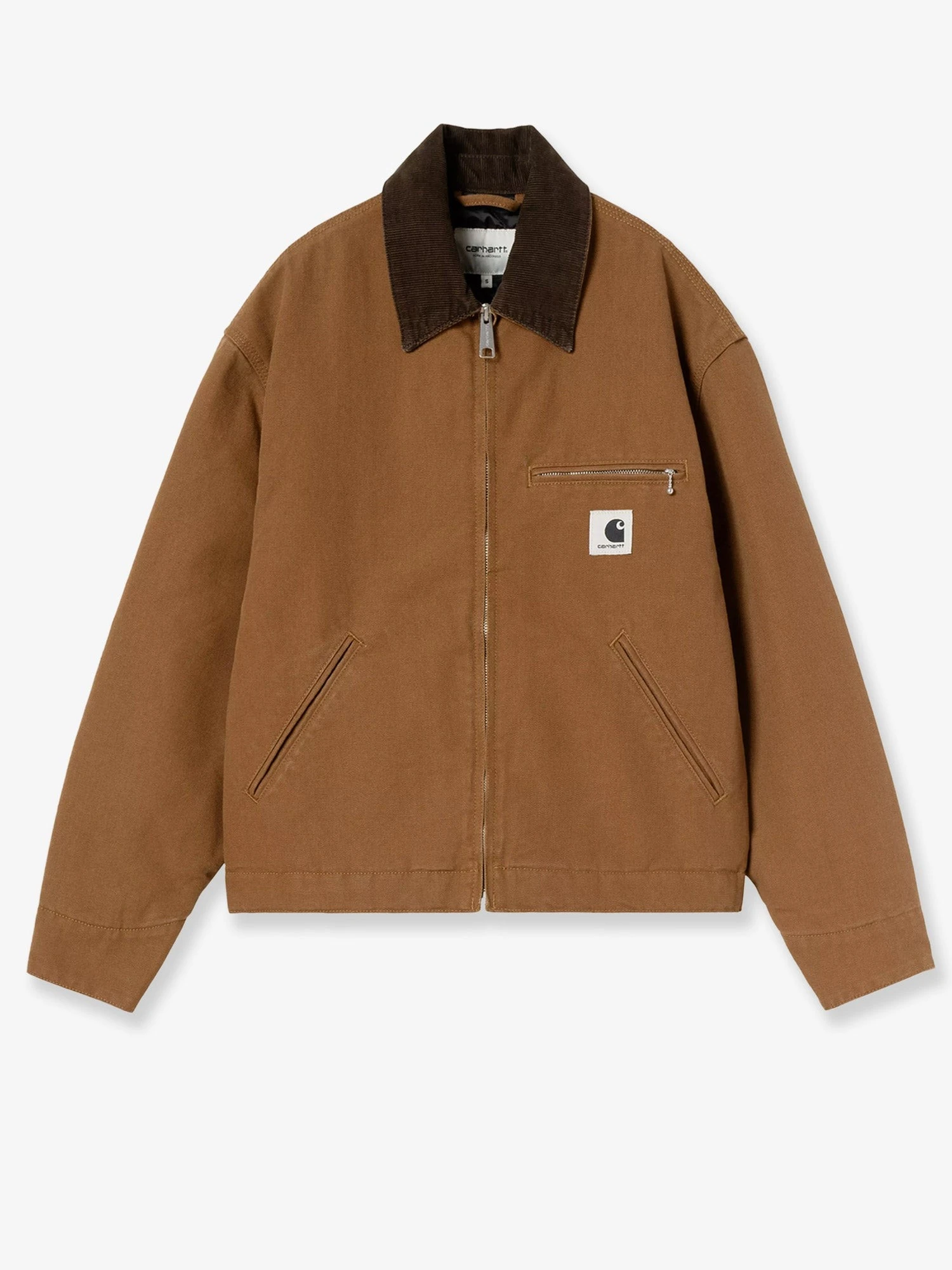 Detroit canvas jacket with front logo patch