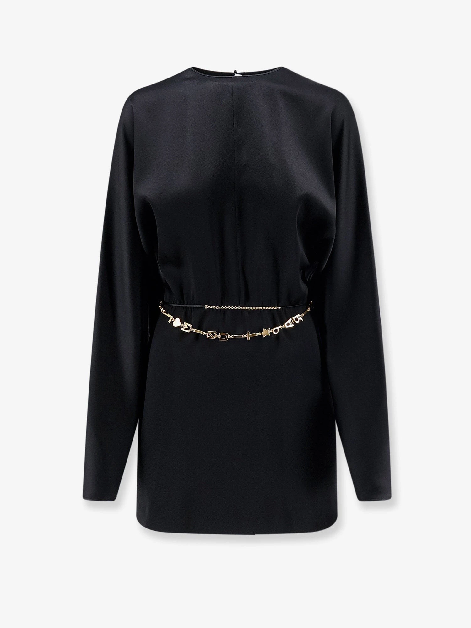 Mini Lenght Dress with gold metal detail