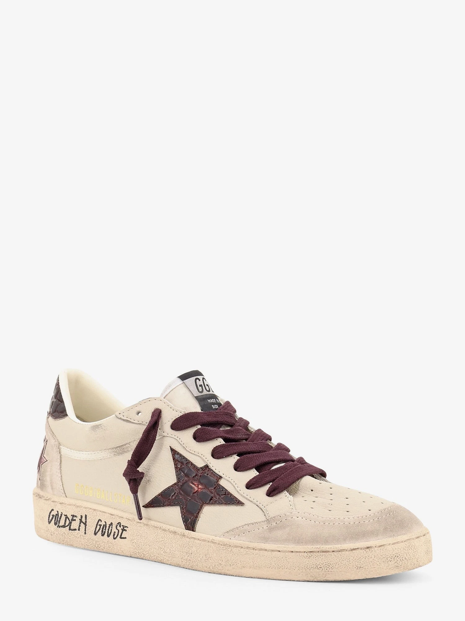 Ballstar leather sneakers with iconic side logo