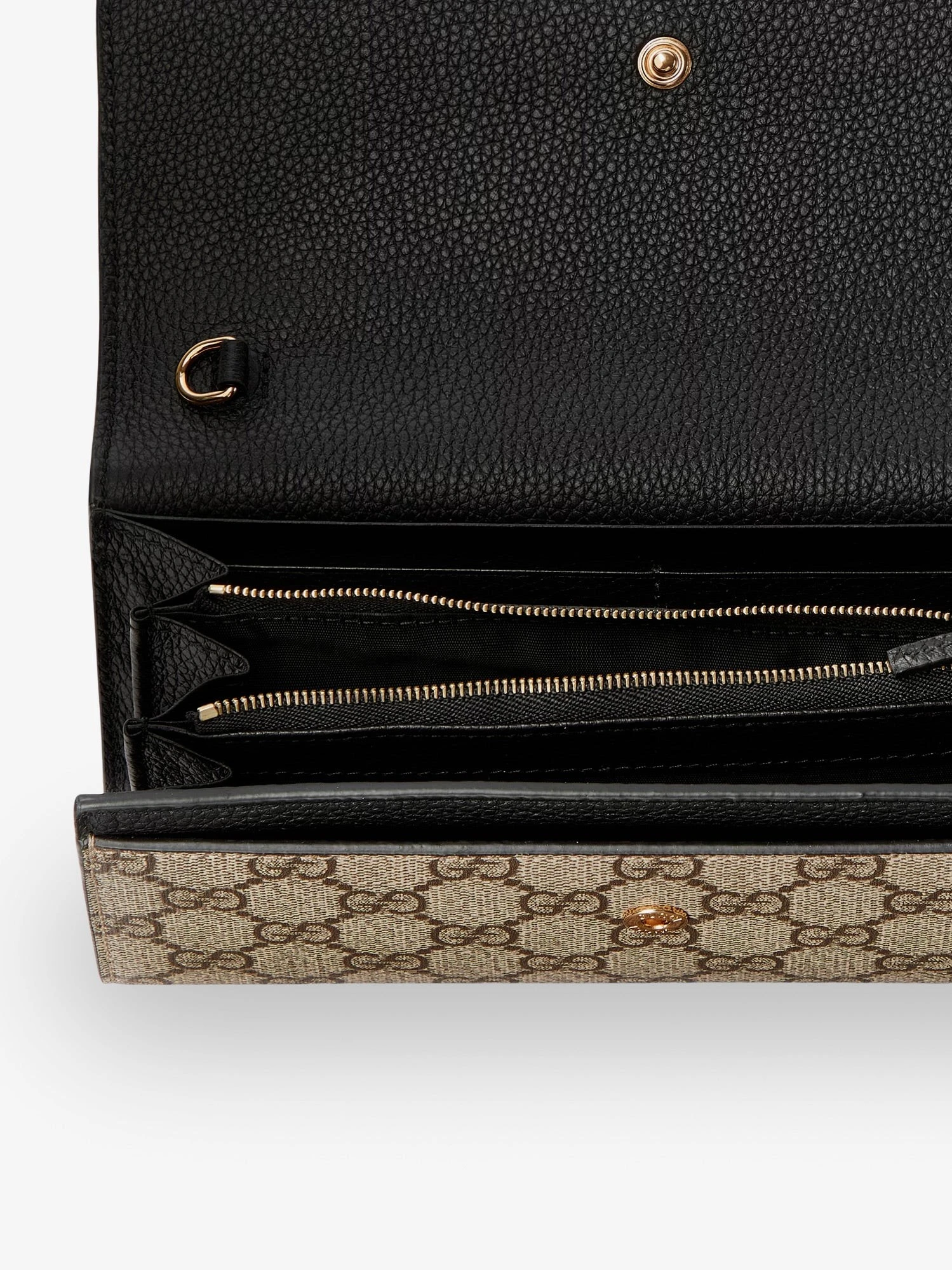 GG Marmont leather and GG Supreme fabric crossbody bag