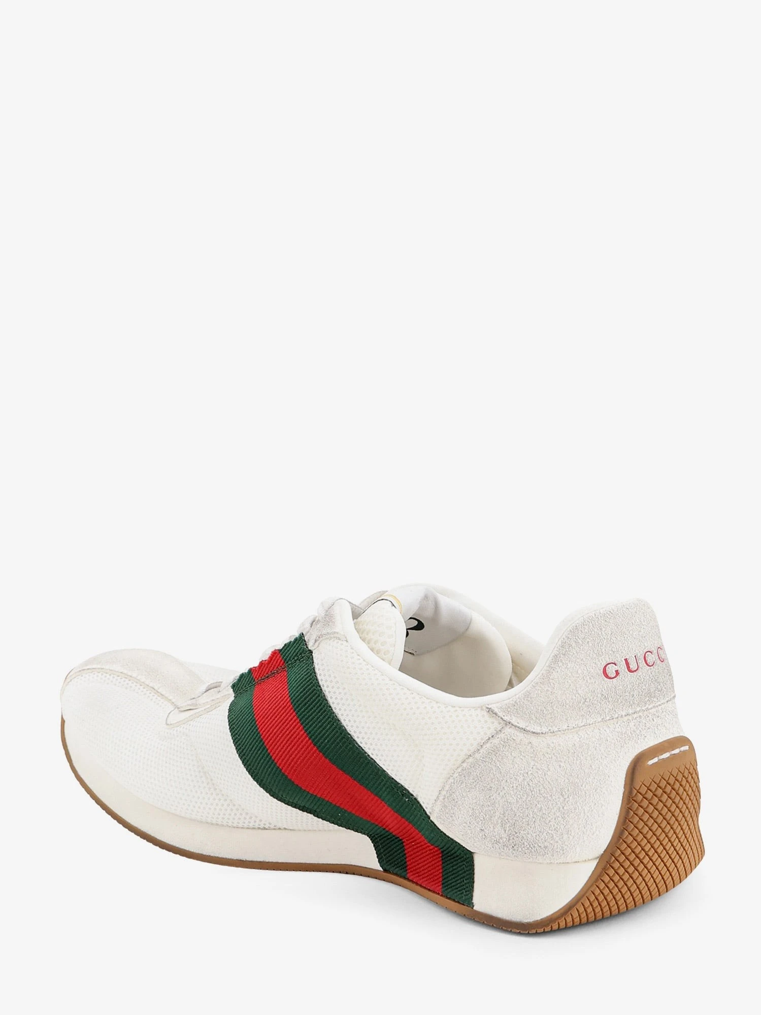 Tempo mesh and suede sneakers with a vintage effect