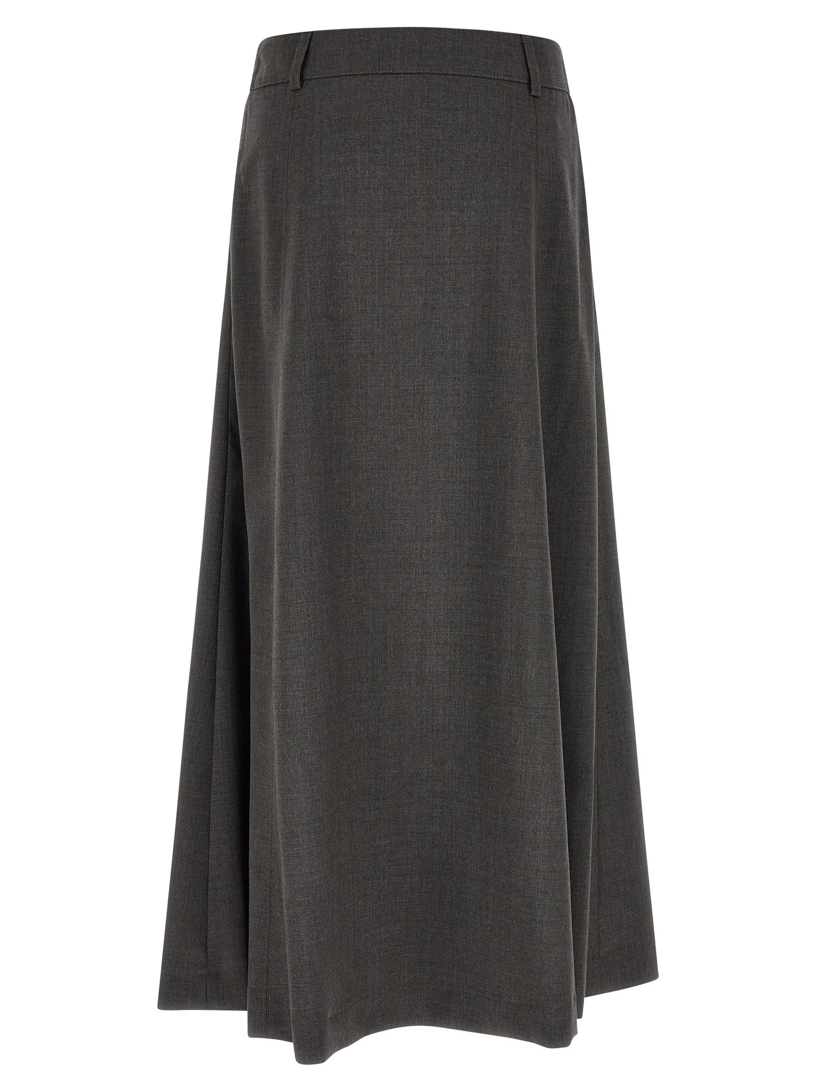 Flared skirt with loops