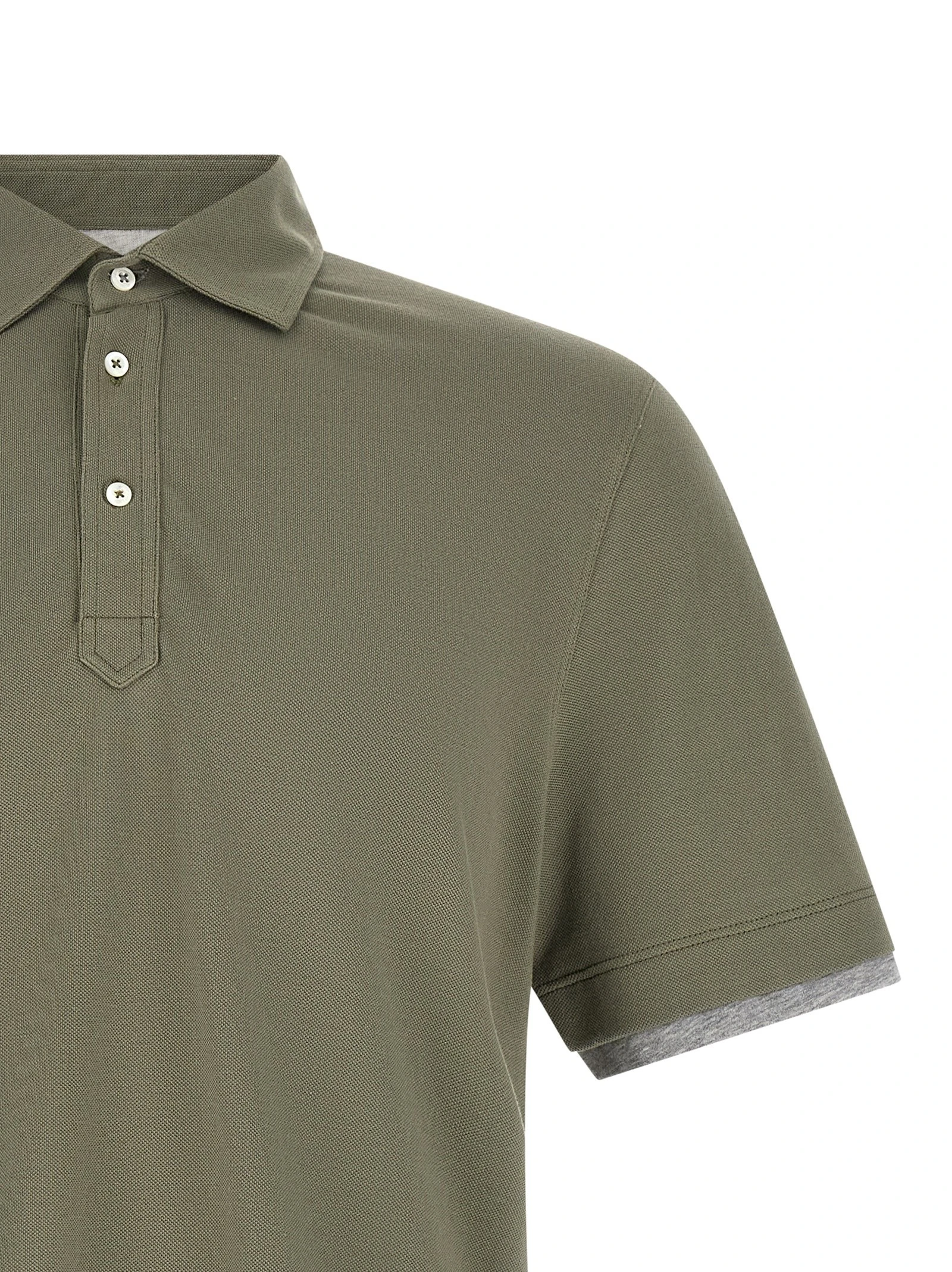 'Faux Layering' polo shirt