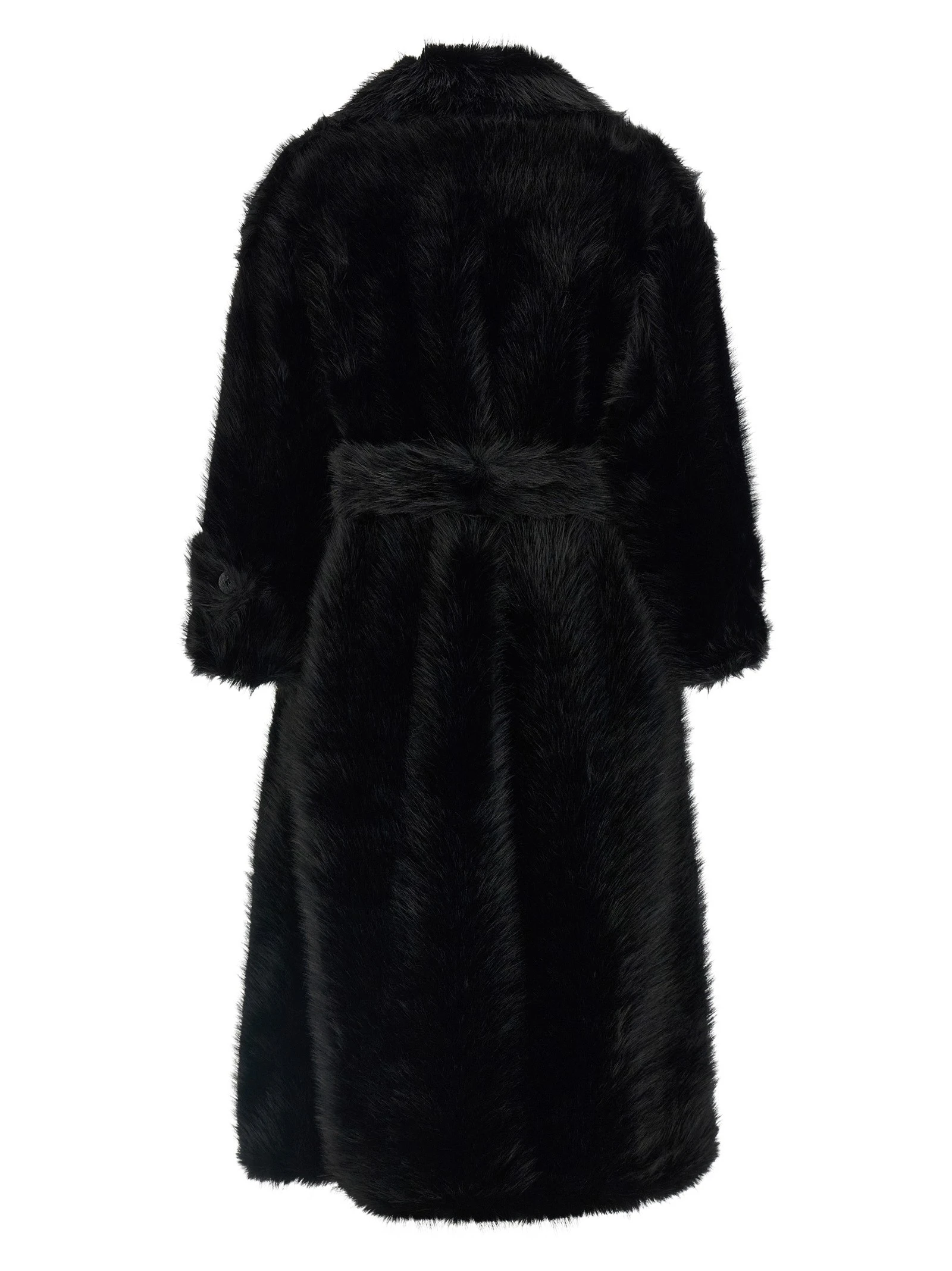 'Jackie' eco-fur trench coat