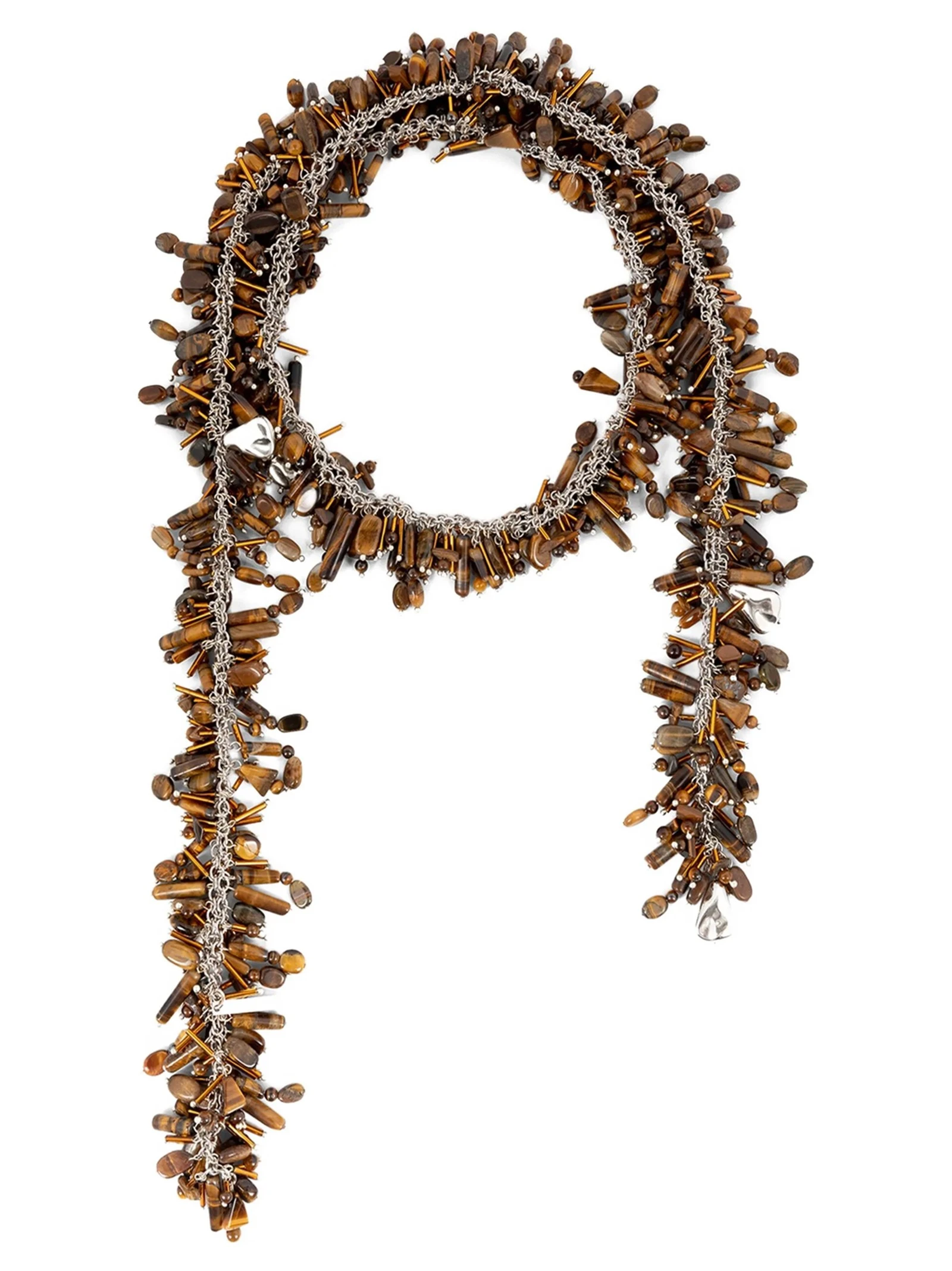 'Embroidered Scarf' necklace