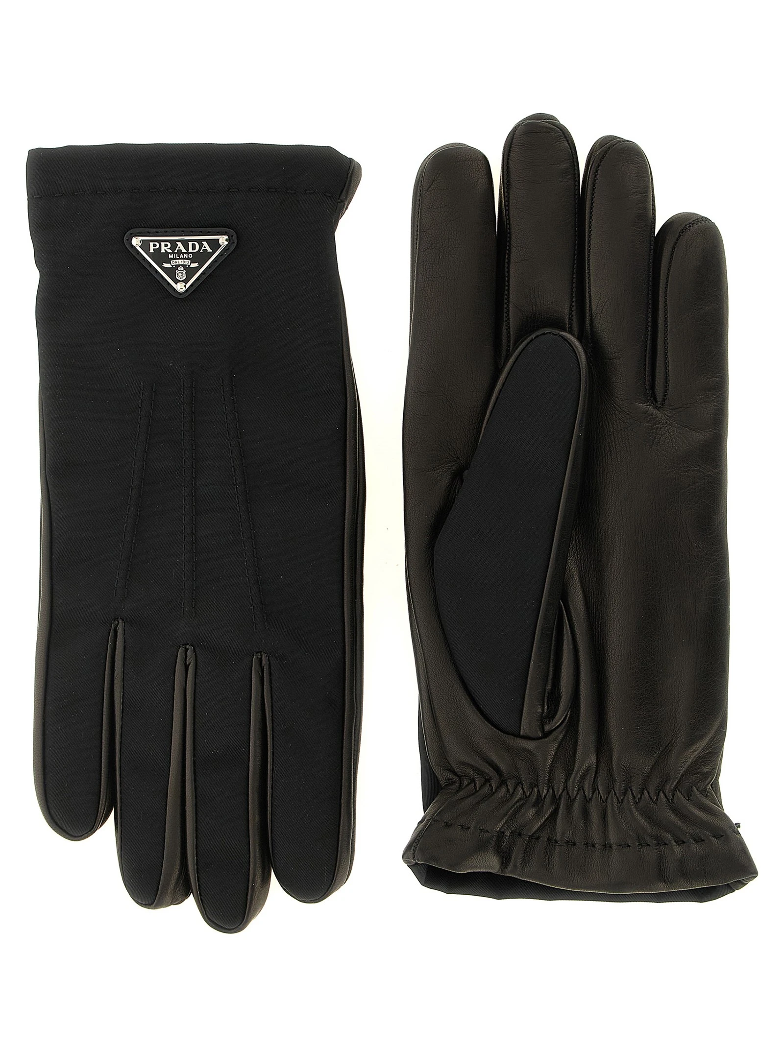 Re-Nylon and nappa gloves