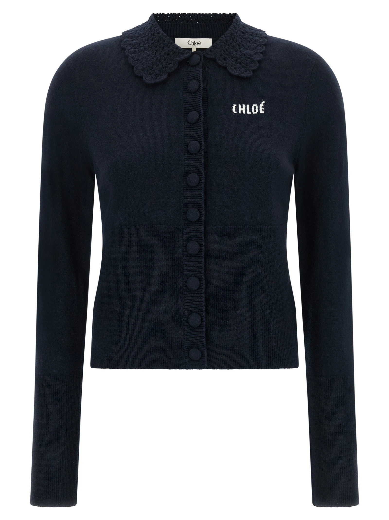 Collared cardigan