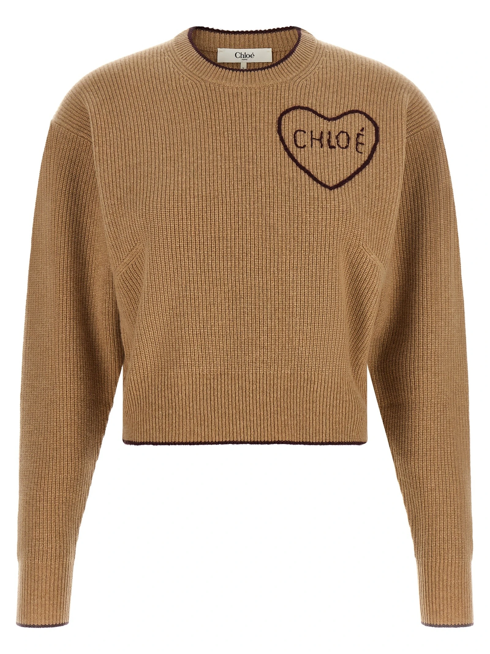 Heart intarsia sweater