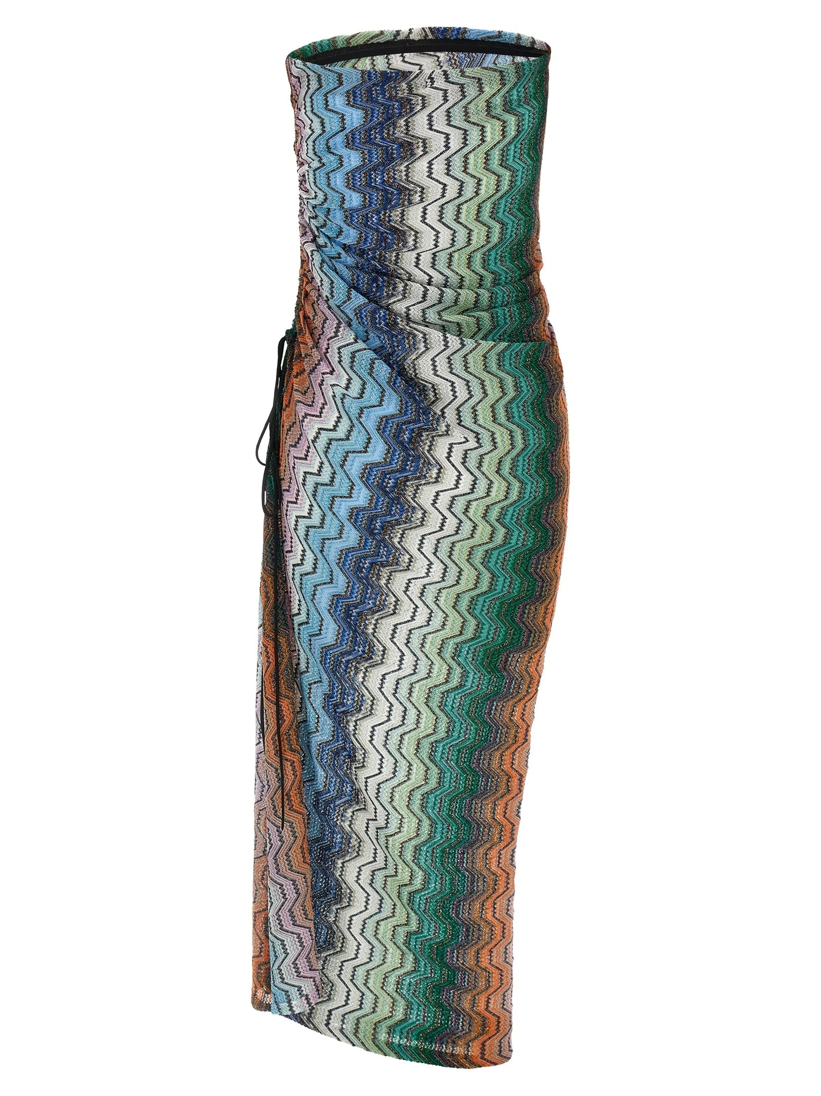 Greek motif cover-up dress