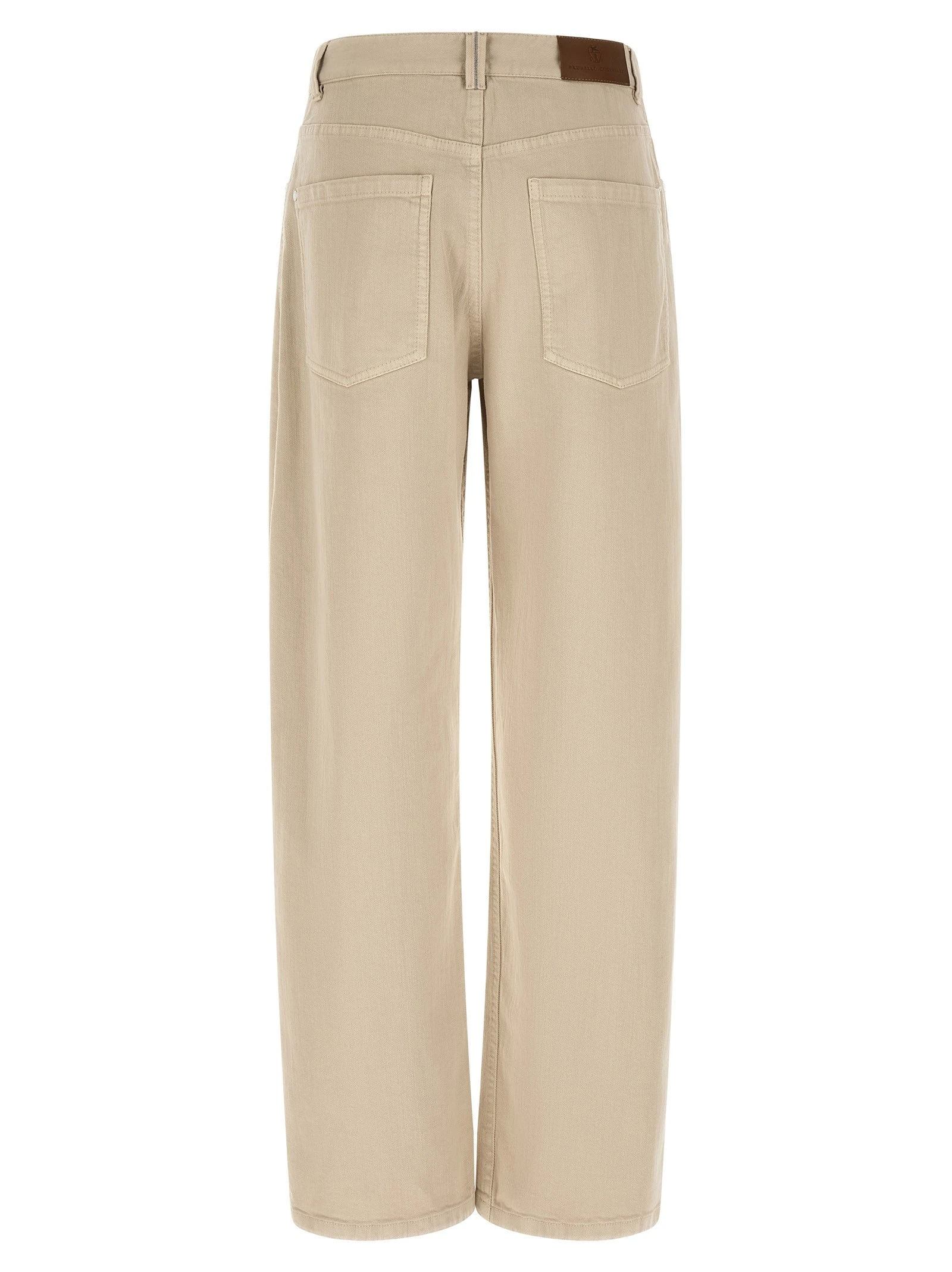 Garment-dyed jeans